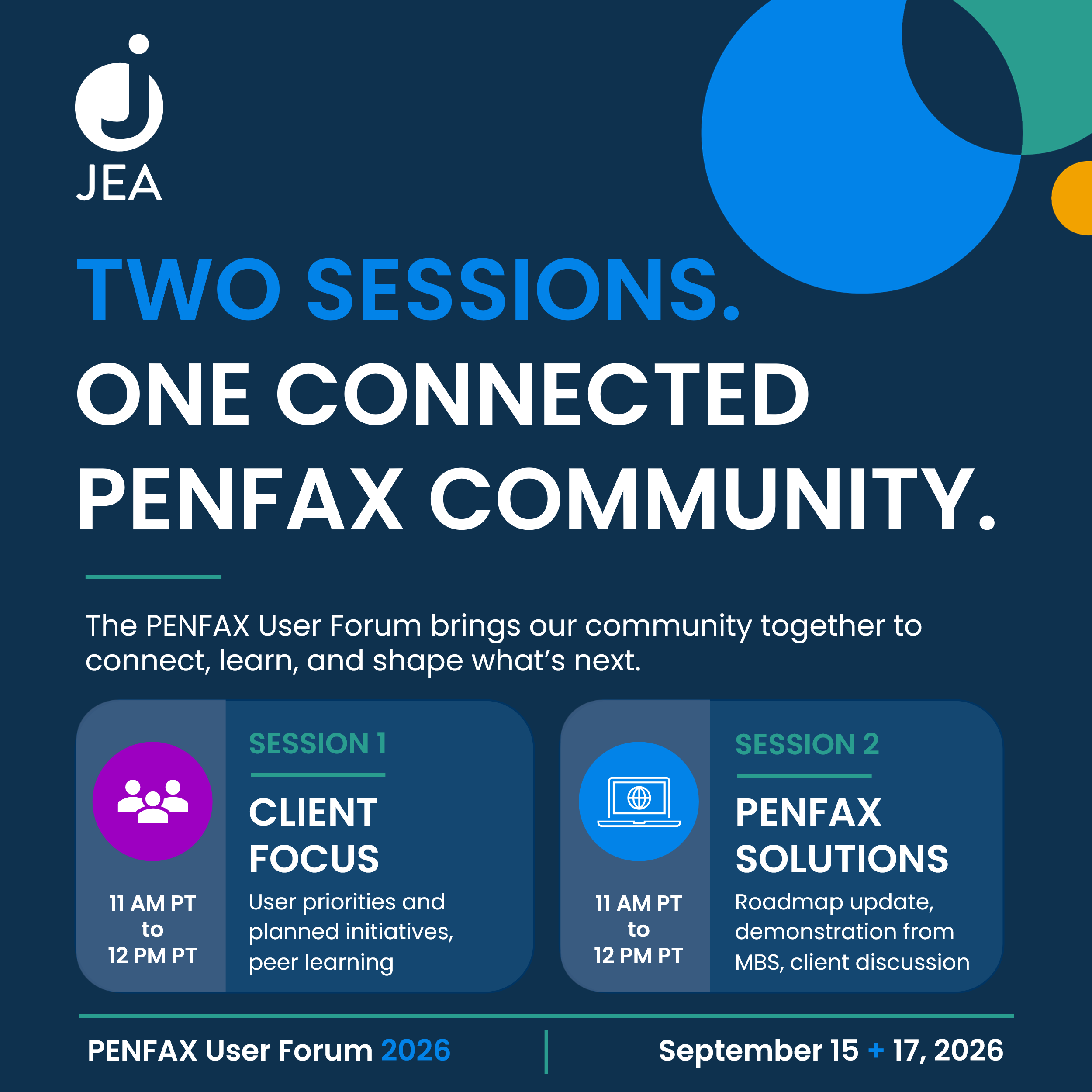 JEA Announces the 2026 PENFAX User Forum