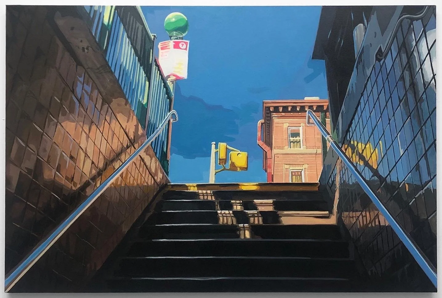 "Rise and Shine" 2022 Acrylic On Canvas 36 x 54"