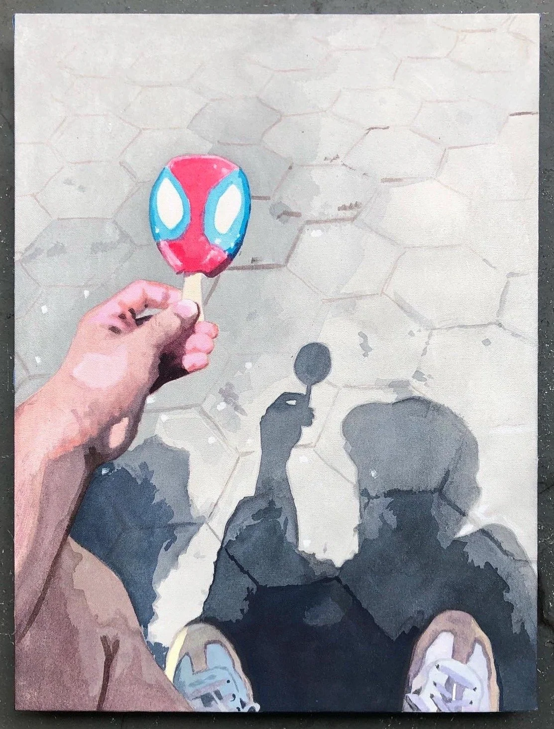 “Alter Ego" 2022 Acrylic on Canvas Panel 24 x 18"