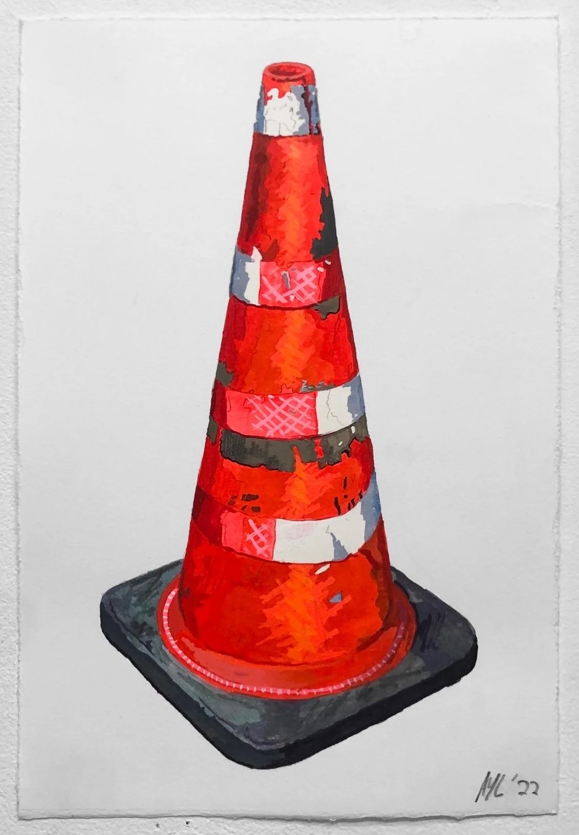 "Alternative" 2022 Acrylic on Paper 7.5 x 11"