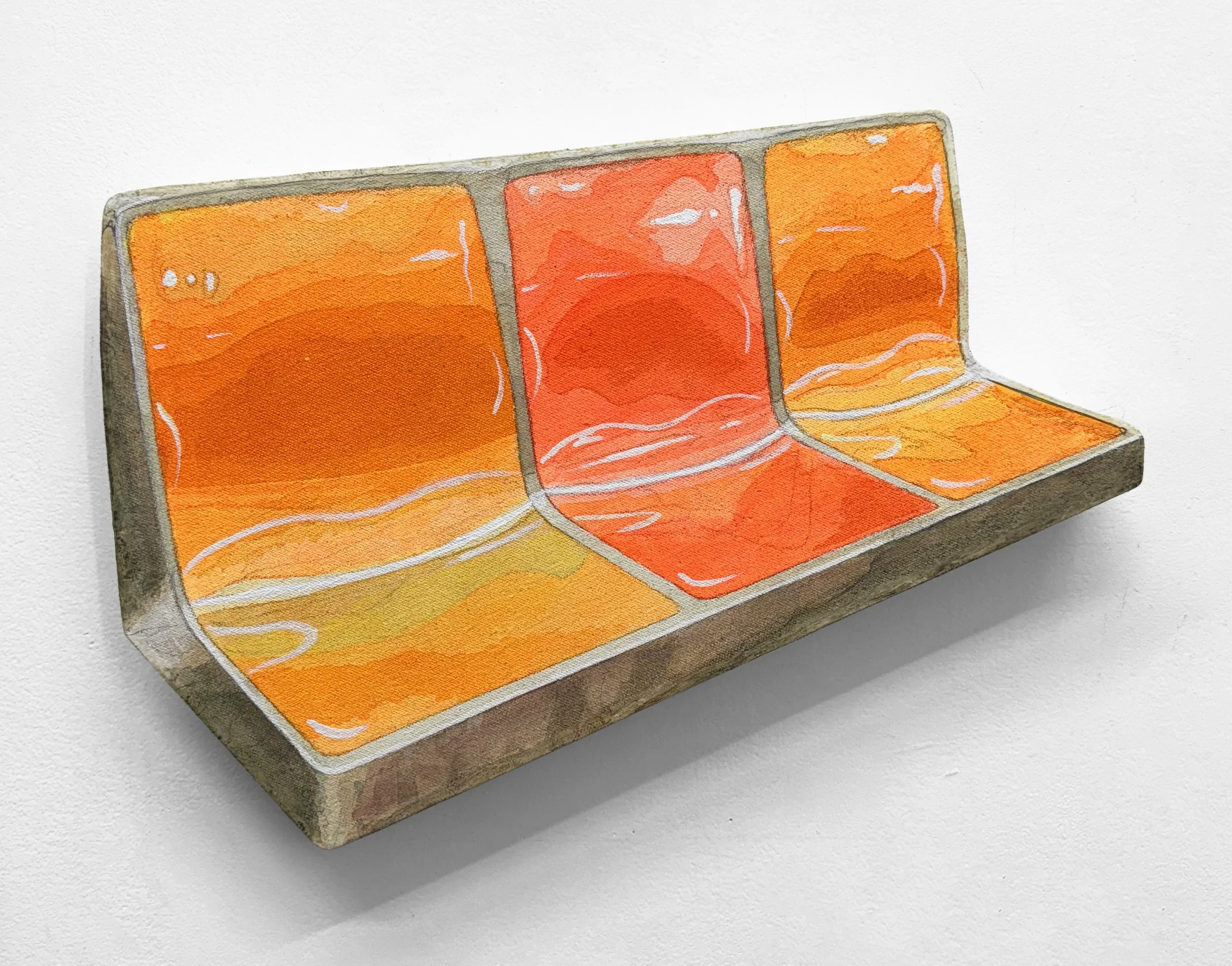 "Unbreakable" 2026 Acrylic on Shaped Canvas Panel 9x14"