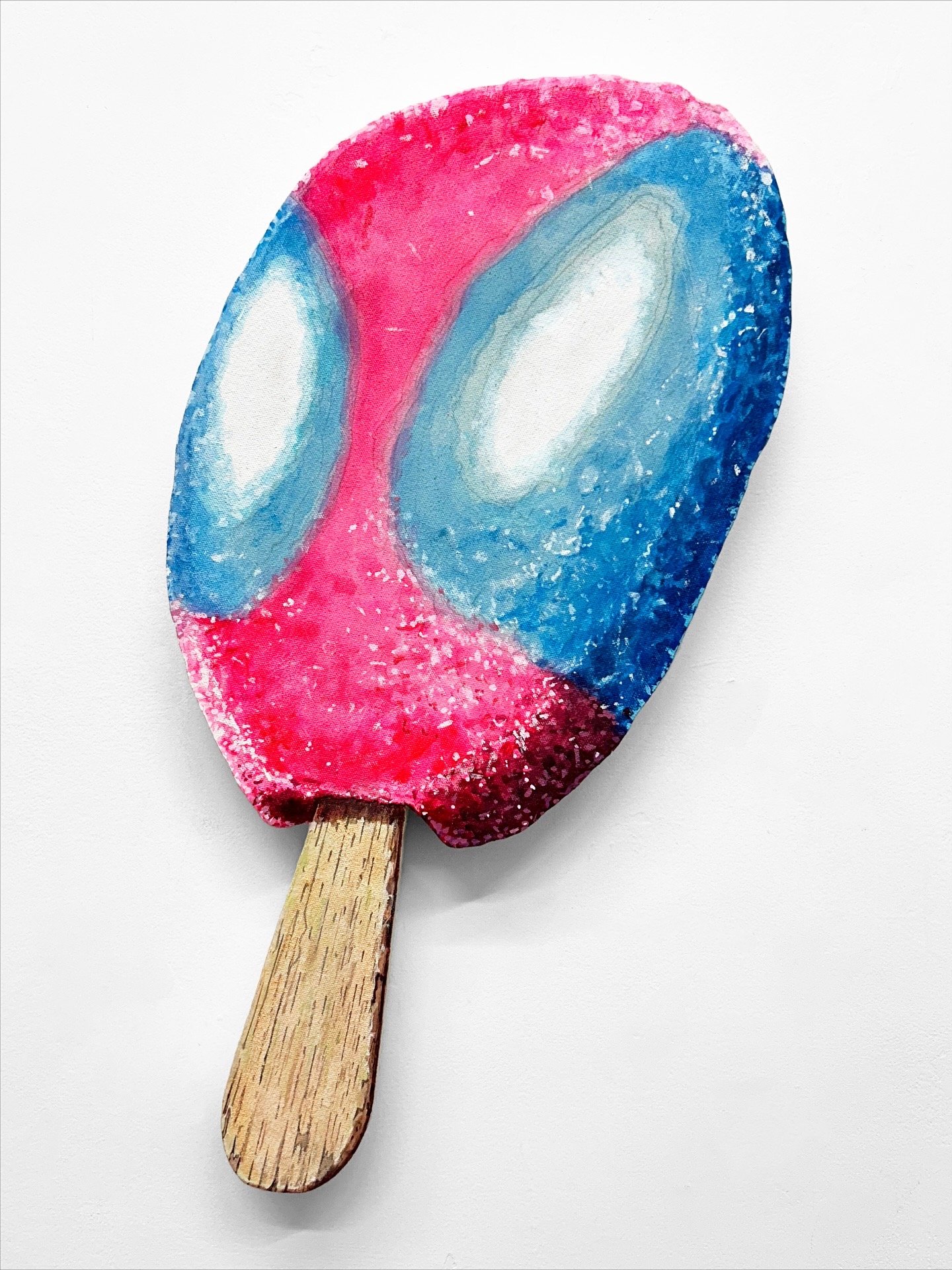  “Friendly Neighborhood”
2025
Acrylic on Shaped Canvas Panel
24x12”