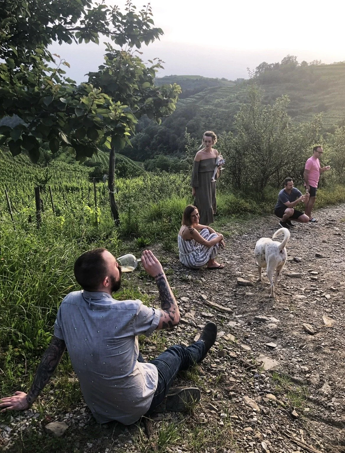 The thing about wine tastings…