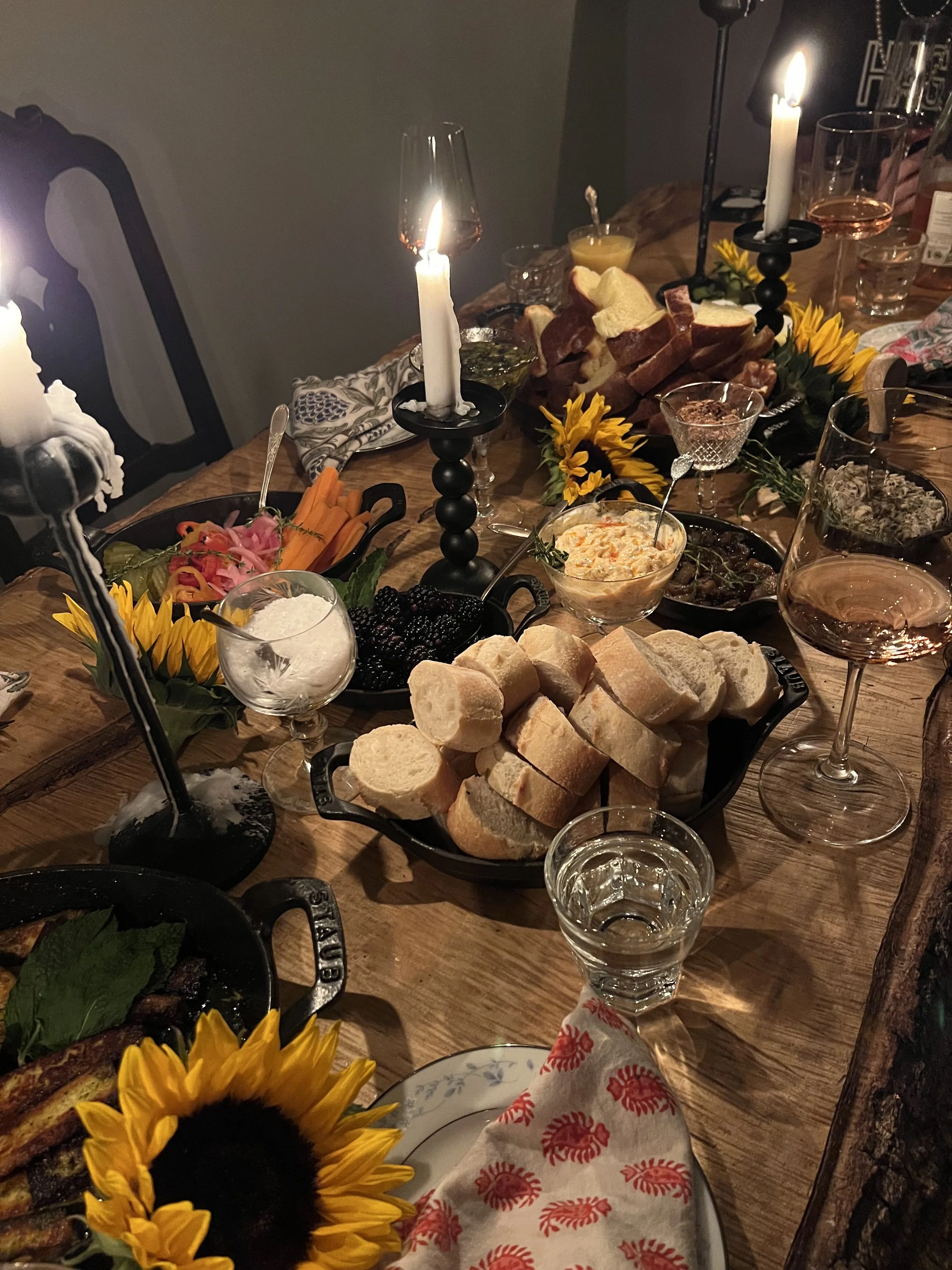 a generous spread of charcuterie at a wine tasting at an intimiate dining table