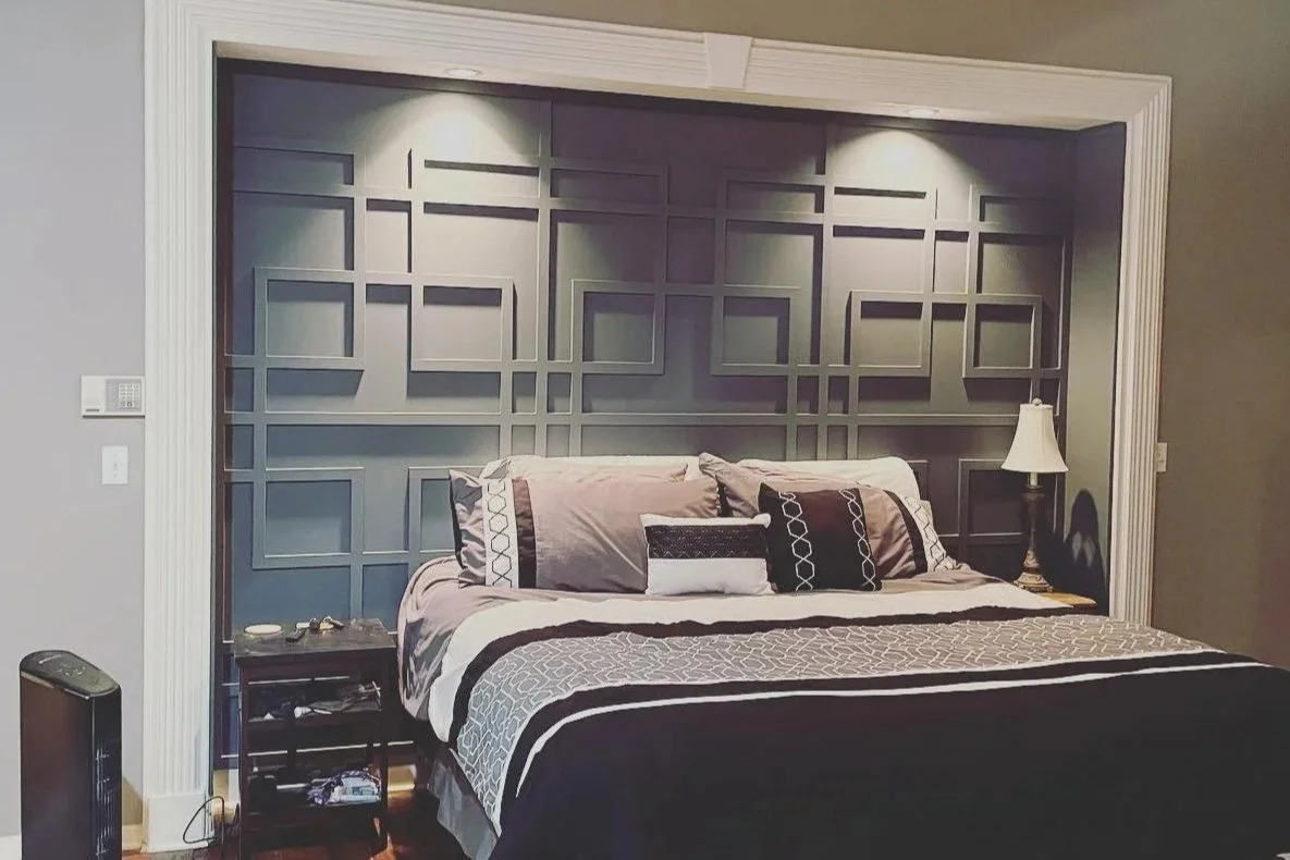 The Alexa Wood Trim Accent Wall