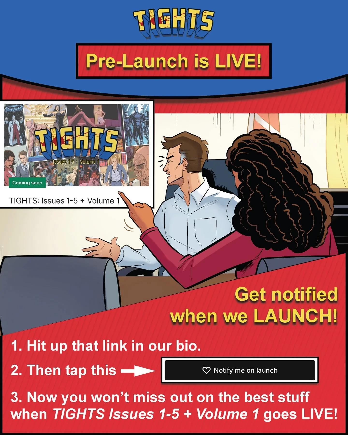 20 followers and counting! The more the merrier and the higher we&rsquo;ll climb in the algorithm! 
More importantly, you get notified when we go live next week - you&rsquo;ll want first dibs on the best stuff. Thank you!
TIGHTS Issue 5 Hashtags
.
.
