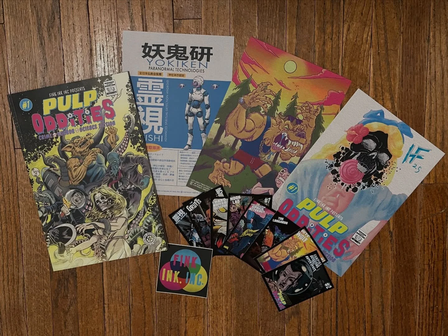 Another crazy good anthology by a roster of superstar talent. Loving the stories, art, and the fantastic extras that came with the book. Well done everyone!
Oh&hellip; and give these folks a follow, you&rsquo;ll be glad ya did!