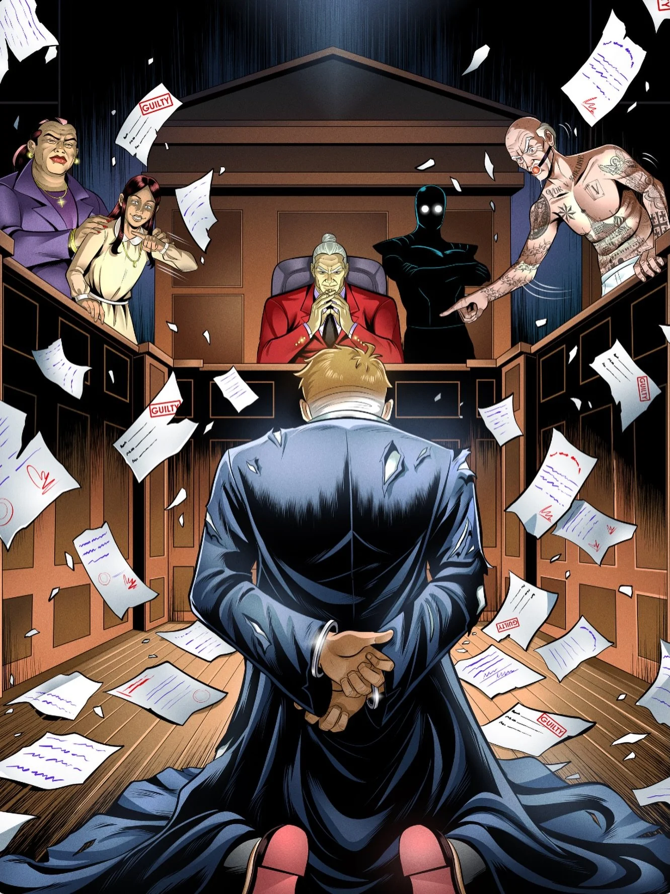 TIGHTS Issue 5, Cover A by @_mayankkumarr_. 
Mayank has been creating professionally since 2014 and has also contributed to the Tomb Raider (2018) movie, with his work displayed at Crystal Dynamics&rsquo; HQ. His credits include Project Nexion by Pas