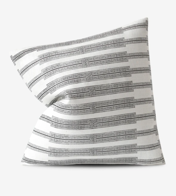 linen pillow - stripe pillow - linen