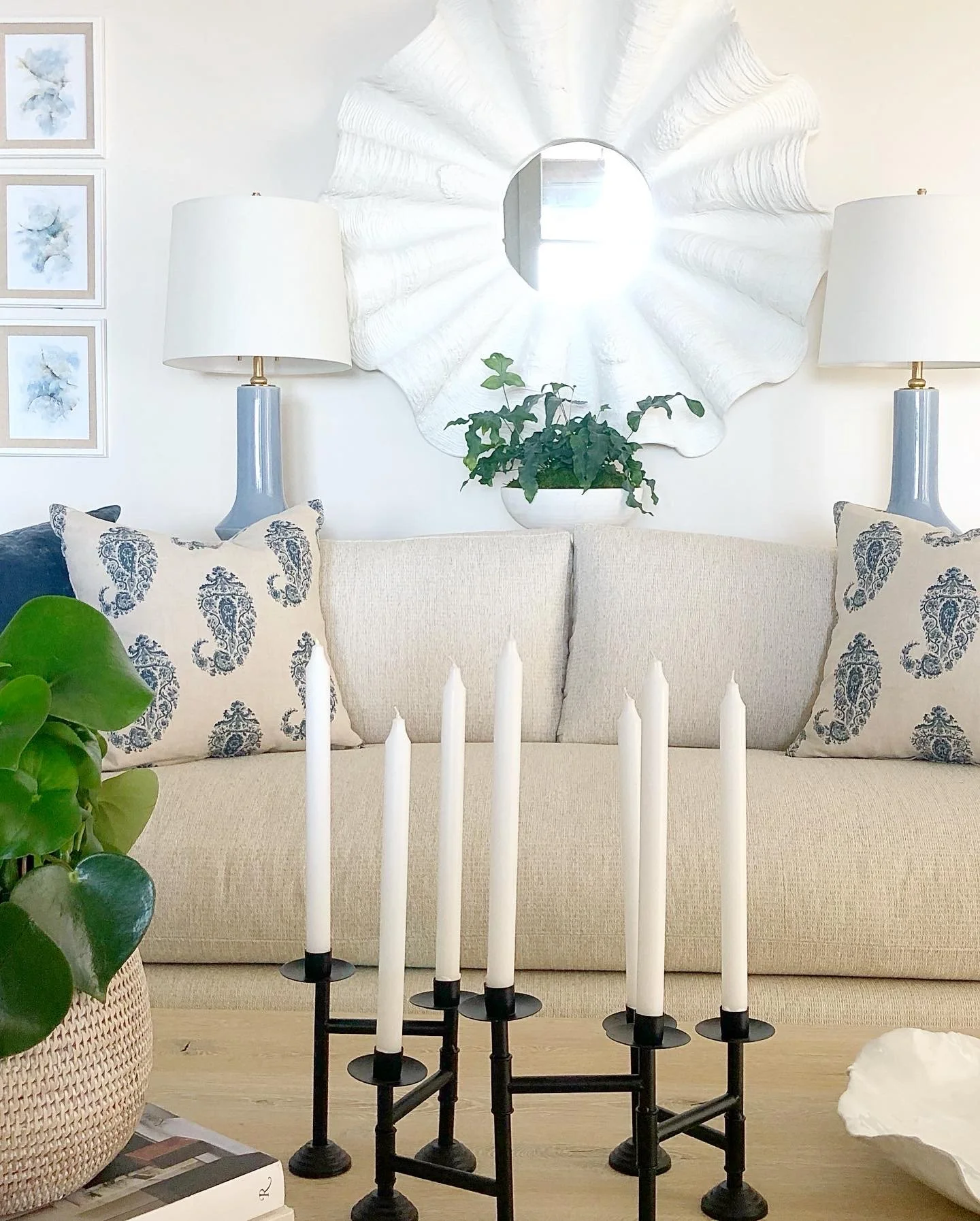 Beach Styling Details For A Living Room