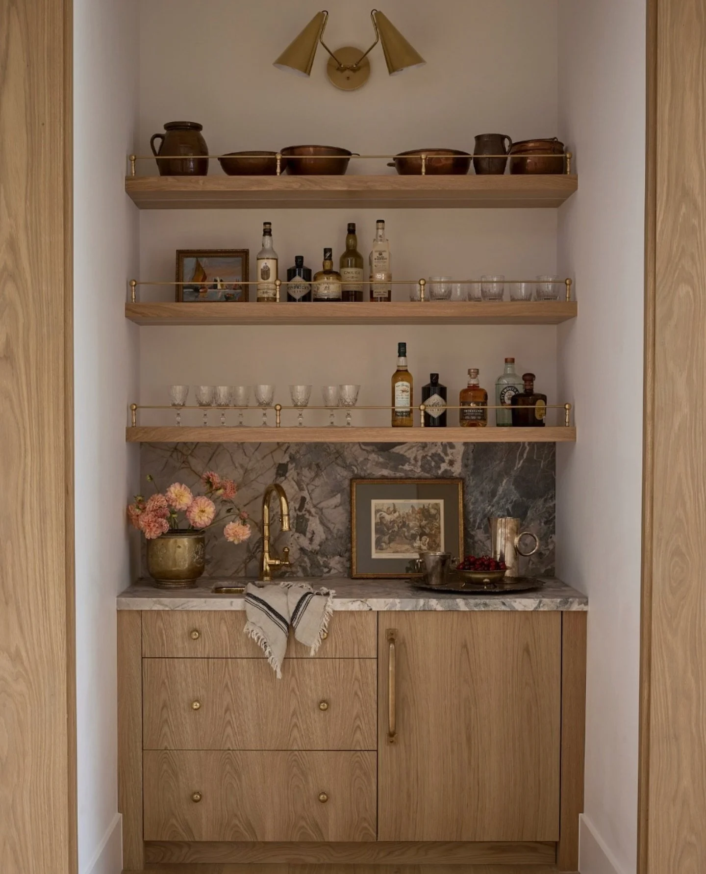 It&rsquo;s the small details that are carefully curated that make any size space enjoyable to look at and utilize.  Funny how the details can uplift our mood.  I think we underestimate the power of the design detail choices in our home. 

I have been