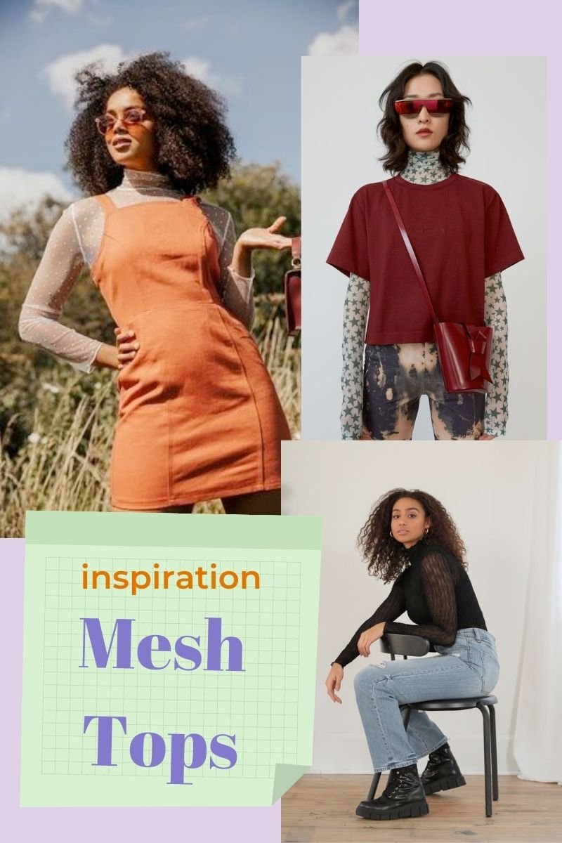 Tie Back Embroidered Mesh Sheer Top Without Bra