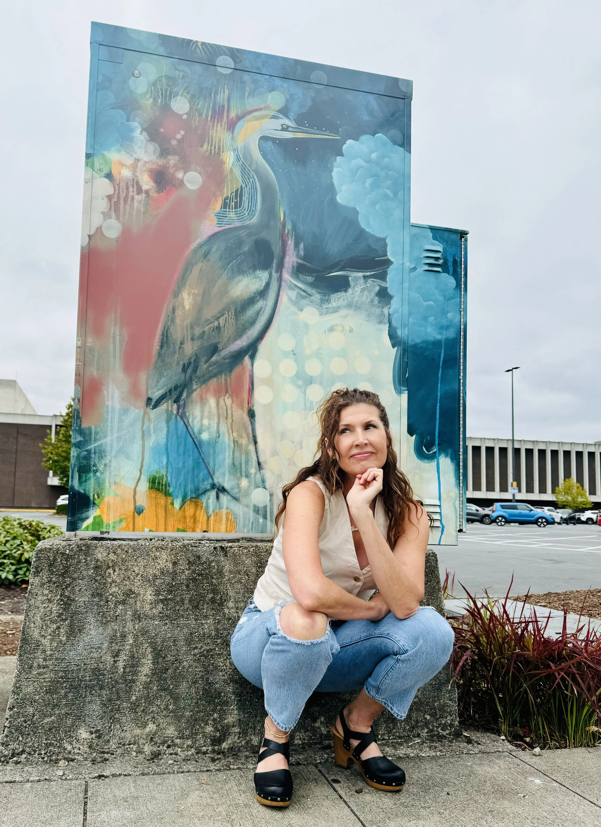 "together but separate" | Tukwila Utility Box Art Project | Andover Park W & Baker Blvd | Tukwila, WA