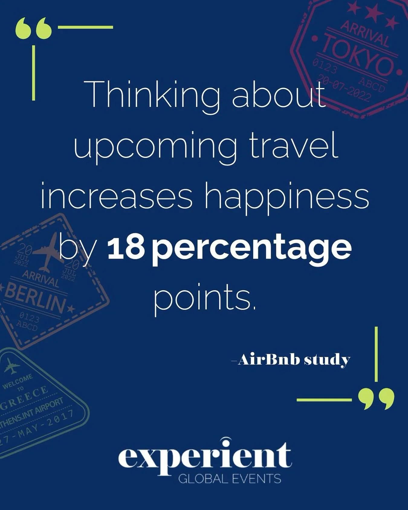 Happy teams are productive teams. ✨ Studies show that simply thinking about upcoming travel boosts happiness by 18%. Imagine the impact when your employees not only dream about it but experience a thoughtfully planned retreat. Let’s design mome