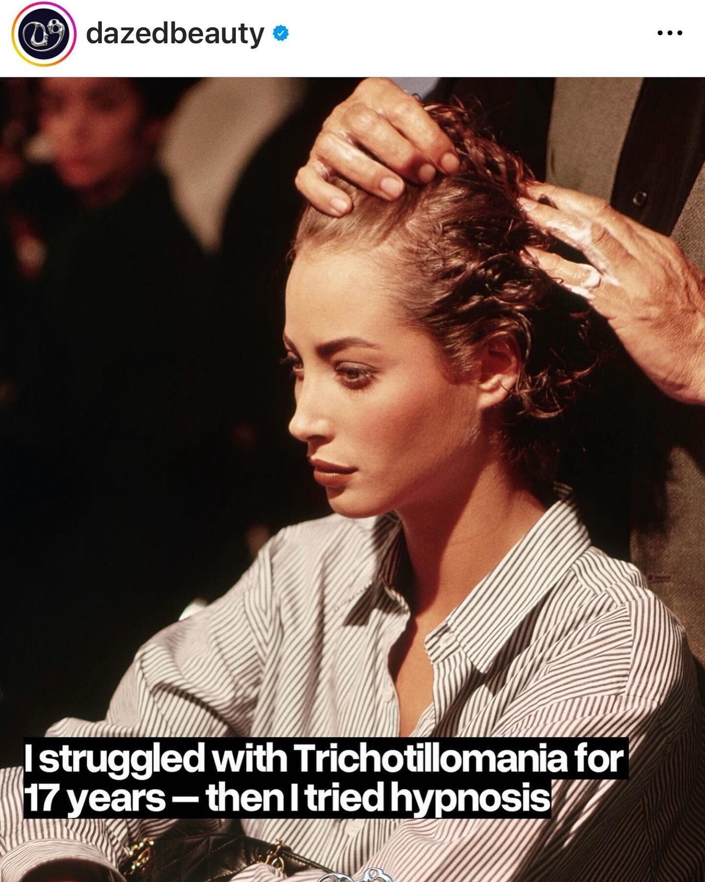I worked with a wonderful journalist for @dazedbeauty to help her with trichotillomania which for those of you that don&rsquo;t know is a compulsion linked to a pulling of the hair from the root. Did it work? Yes, but if you want more details and to 