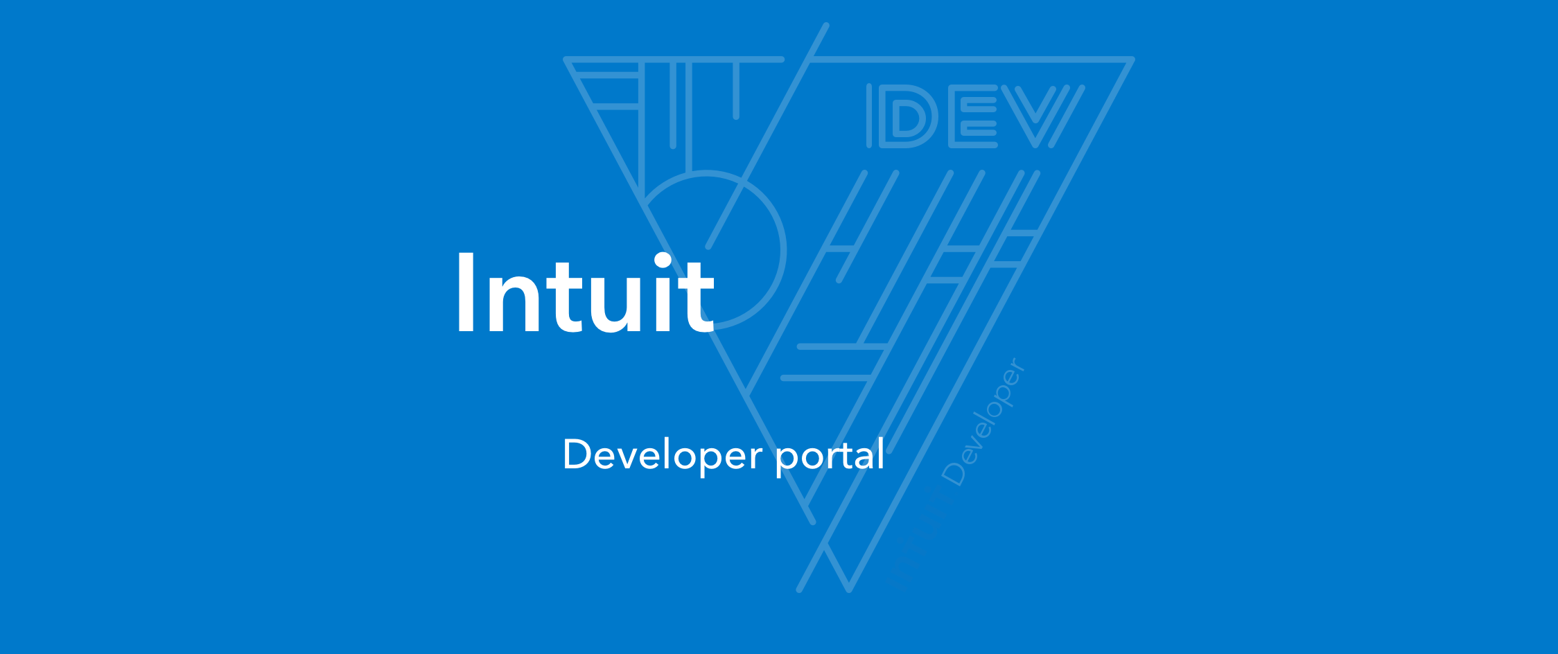 Intuit Developer Portal