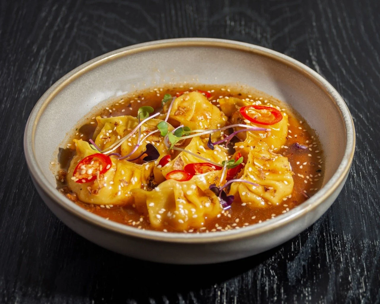 MrLawrence Ginger & Prawn Dumplings Tamari Chilli & Fried Shallot.jpeg
