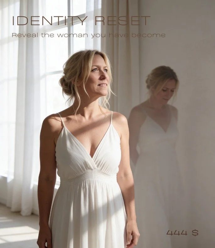 IDENTITY RESET IS NOW OPEN

There comes a moment in a woman&rsquo;s life
where something has already changed internally

Her standards
Her energy
Her depth
Her way of seeing herself

She has evolved

And yet,
her image still belongs to a previous ver
