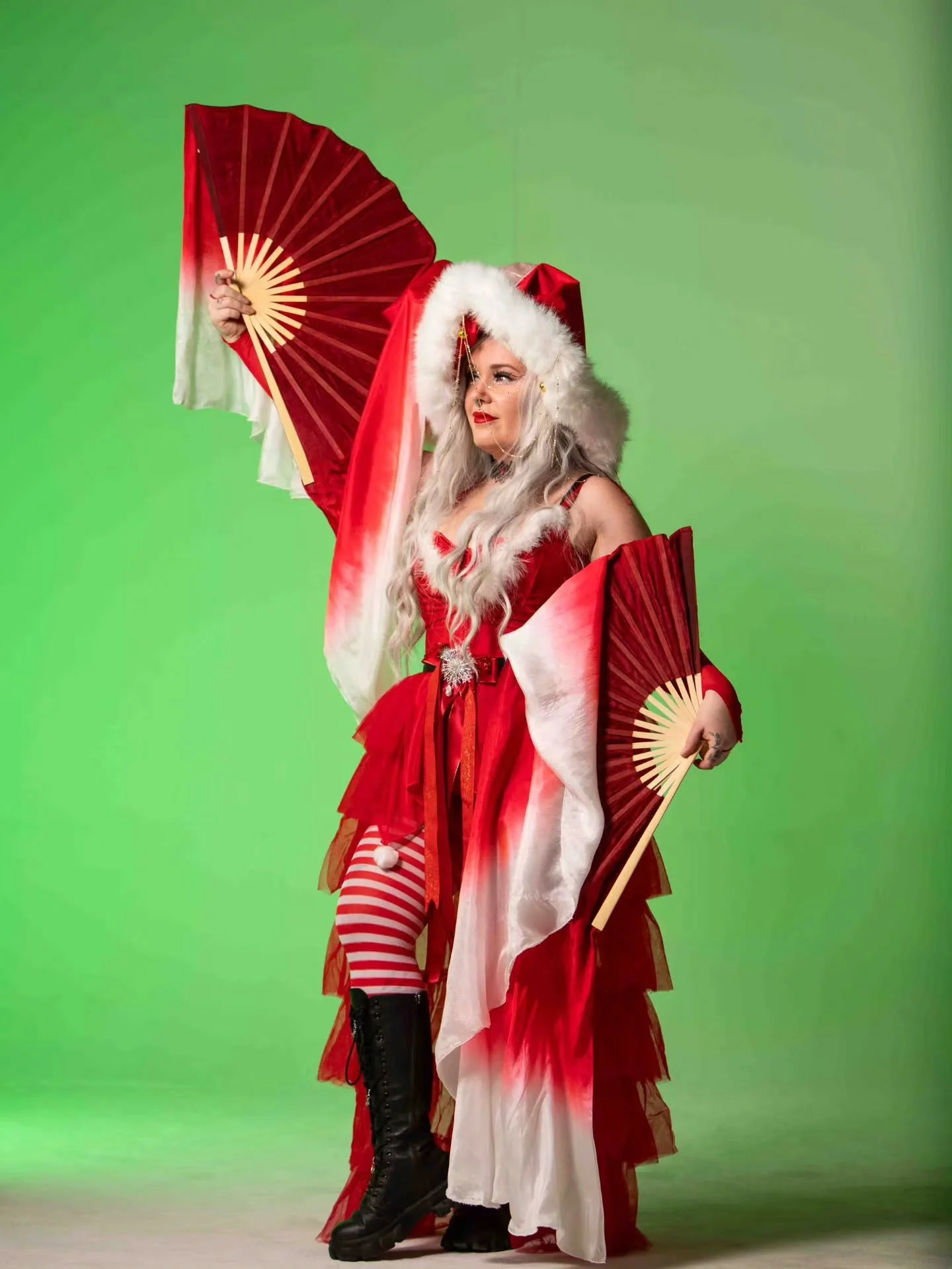 It&rsquo;s not too late to treat yourself this Witchmas 🎄✨
A little magic under the tree goes a long way.

In Order of Appearance:
🩸 Blood &amp; Snow Half Moon Fans
🩶 Mercury Mage Flag Wings
💚 Emerald Enchantress Flag Wings
🌟 Liquid Luck Flag Wi