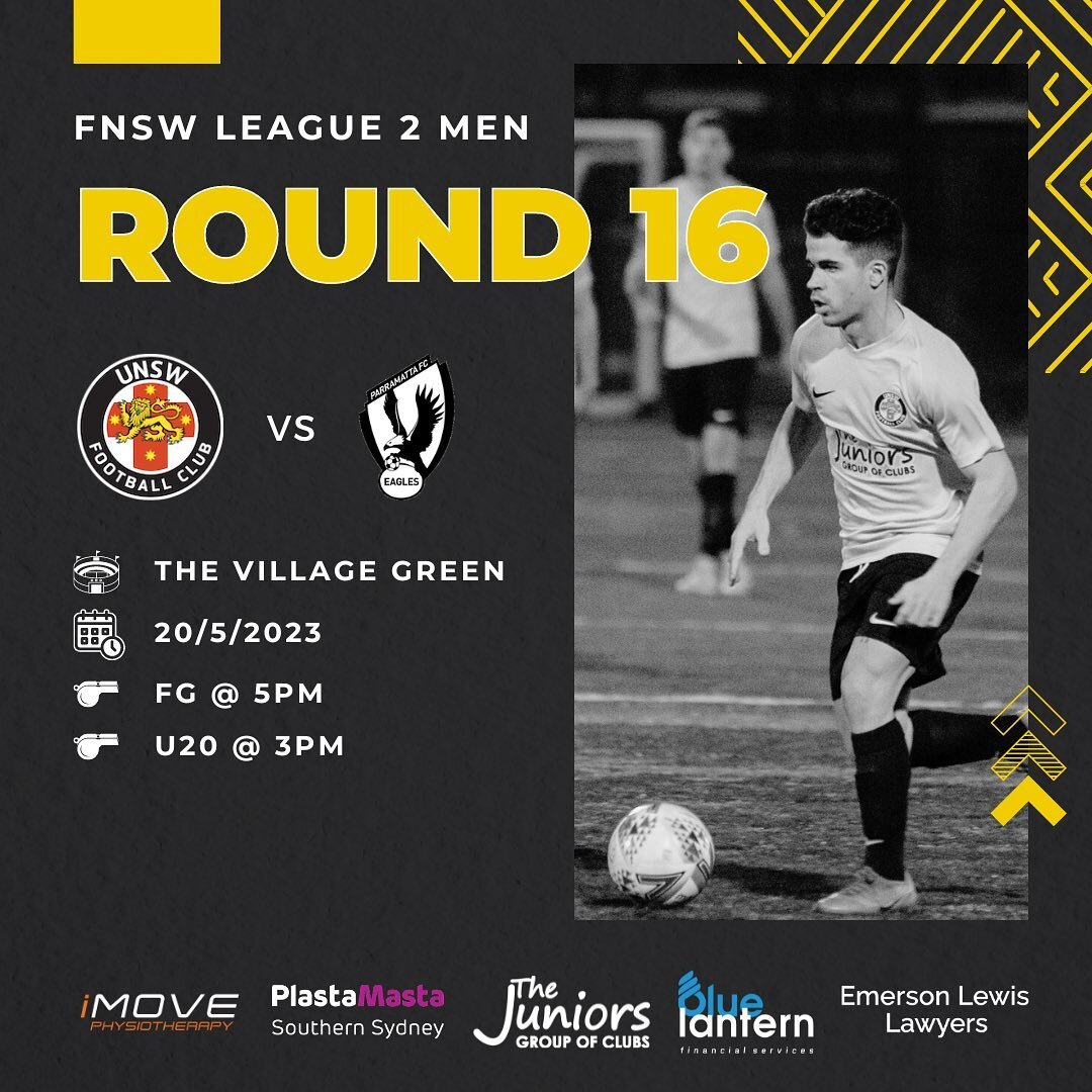 Men &amp; Boys Fixtures | The men are back at home on Saturday evening and start the back half of the season on top of the table. Meanwhile the boys have the uni derby on Sunday.

📍The Village Green, UNSW Kensington
📅 May 20, 2023
⏰First Grade 5pm
