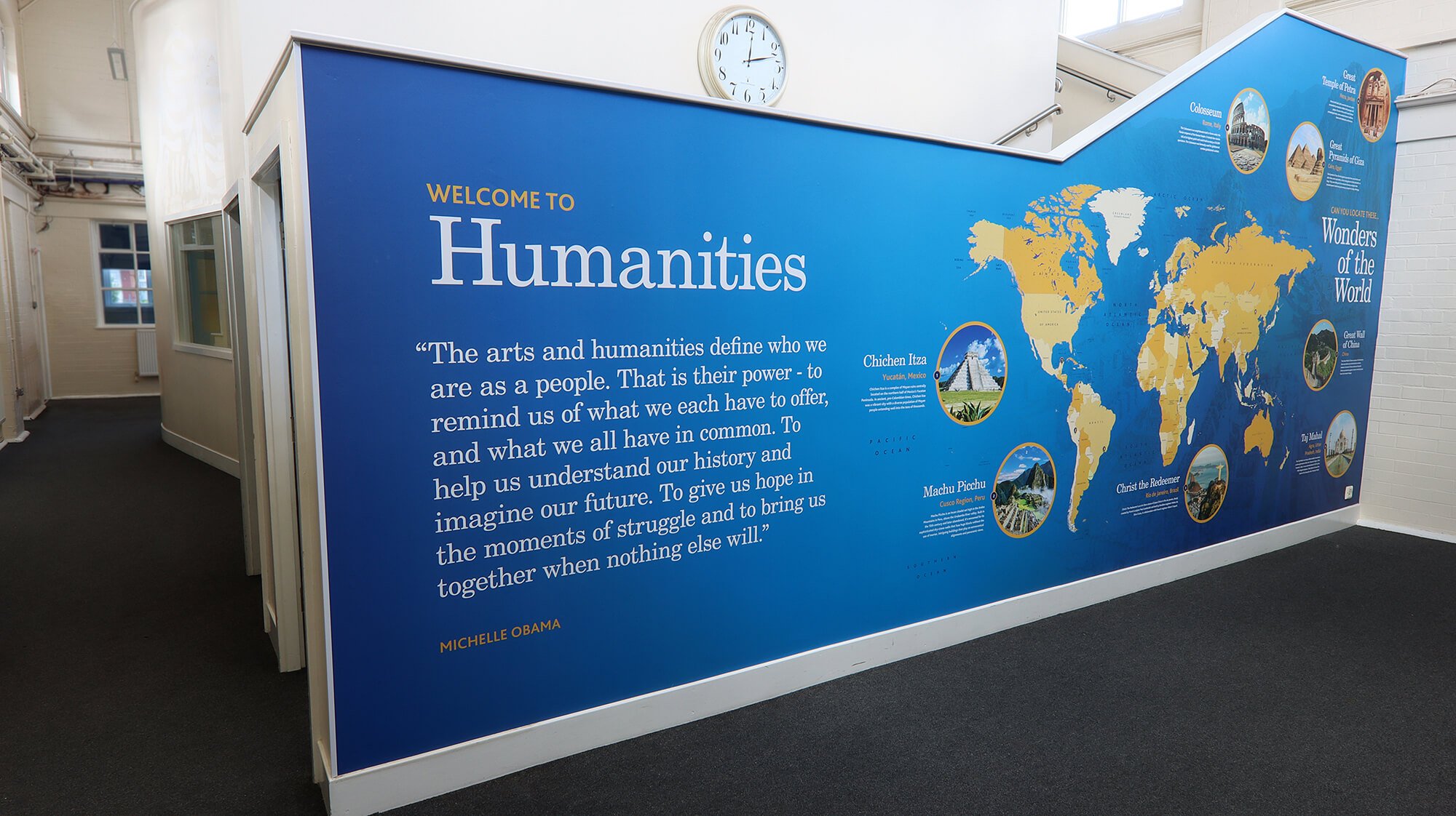 Large Humanities wallpaper mural | Wonders of the World - Ark Boulton Academy