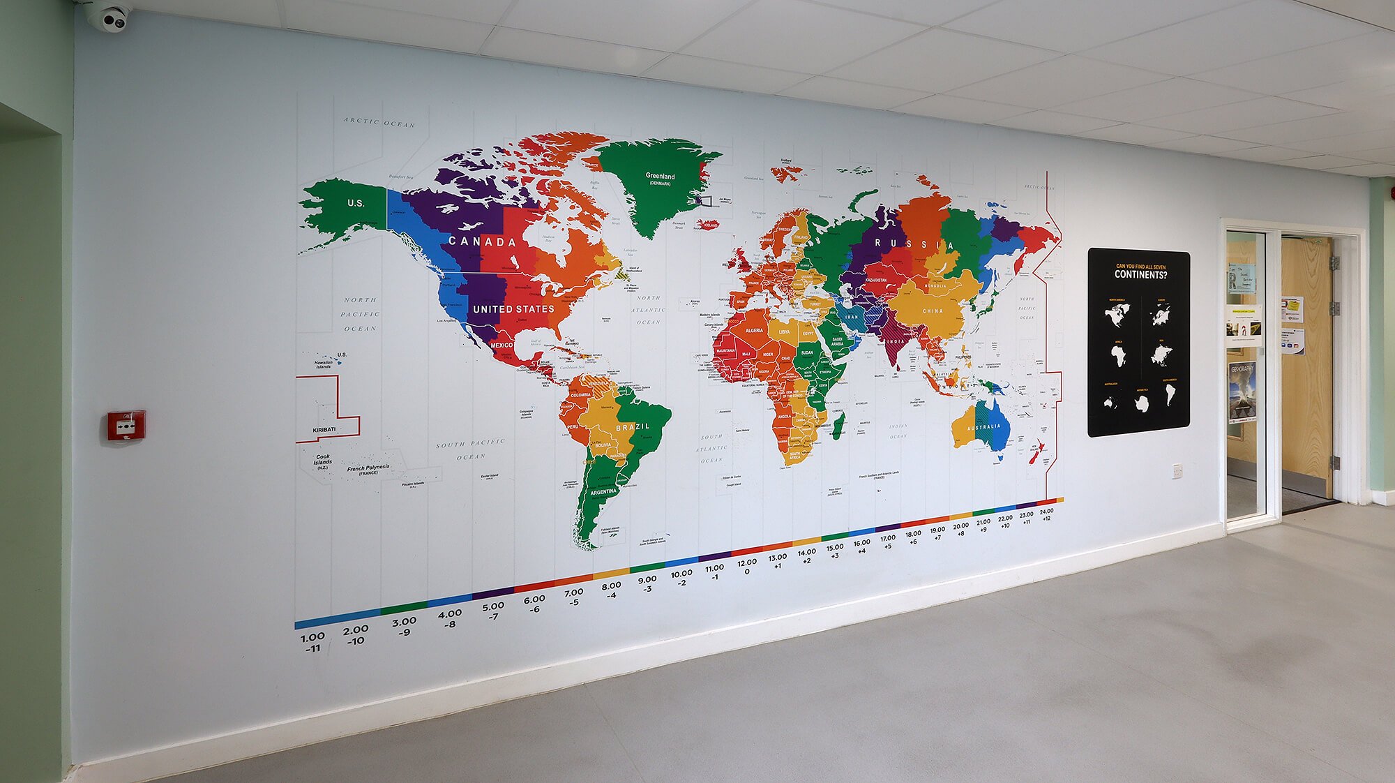 Nether Stowe School Geography World Map Wall Graphics 01.jpg