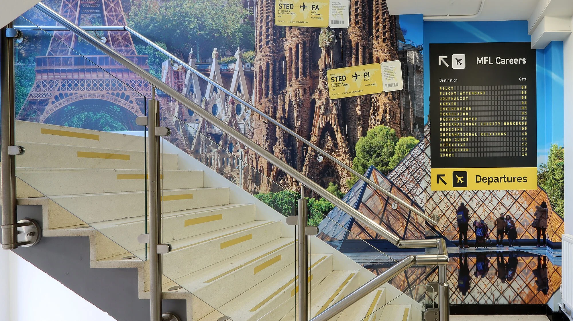 C'est magnifique! Jaw-dropping wall art brings this MFL department ...