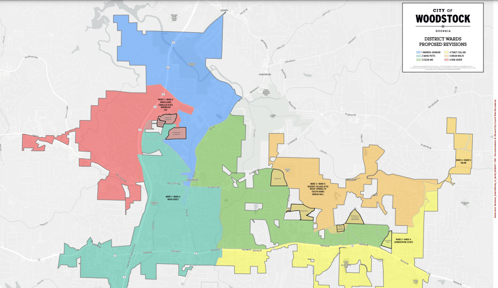 Cherokee Tribune: Woodstock council OKs agreements for city road projects, reviews proposed new ward map