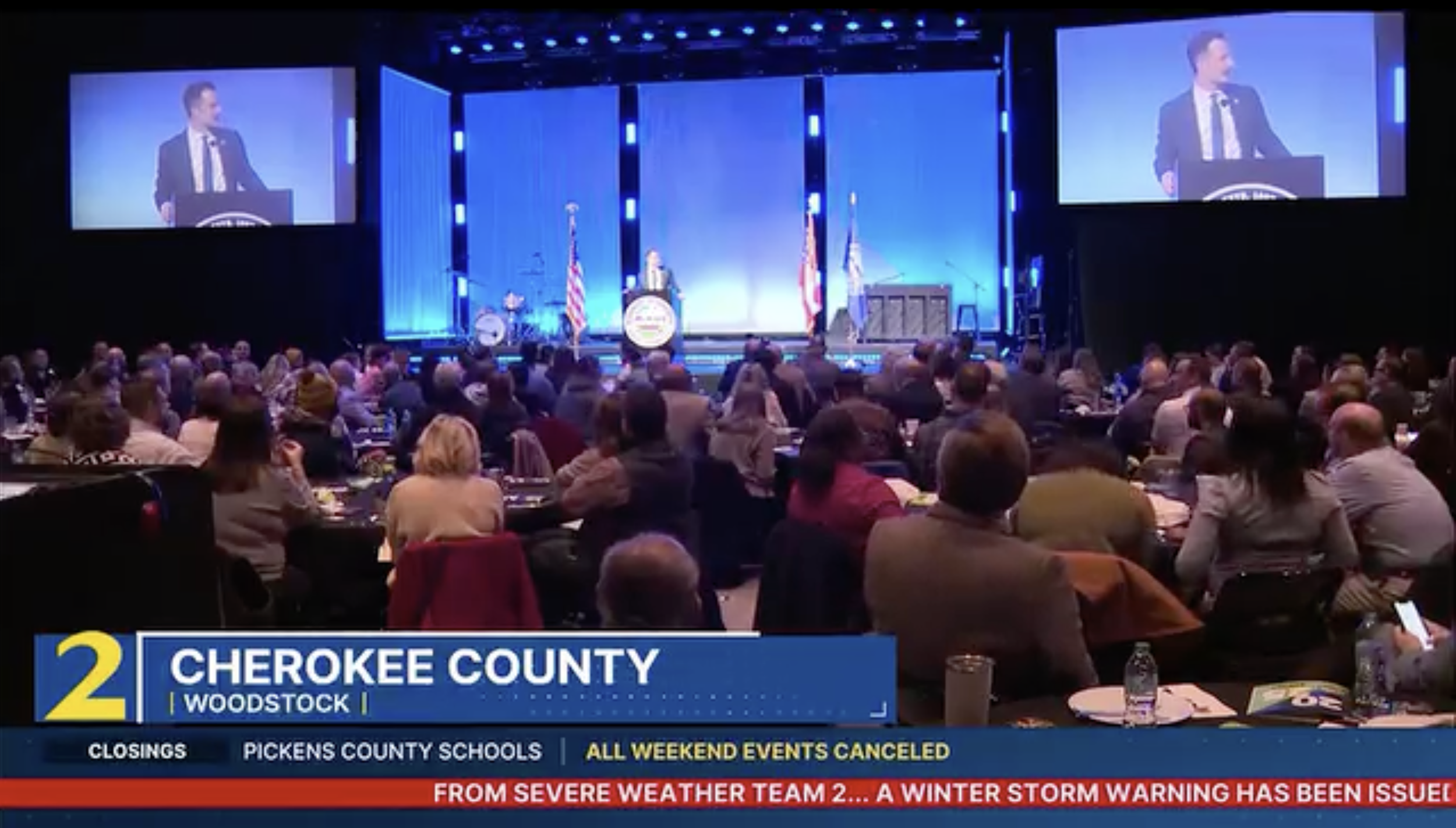 WSB-TV: City ‘stronger, safer’ as growth fuels major new developments, Woodstock mayor says