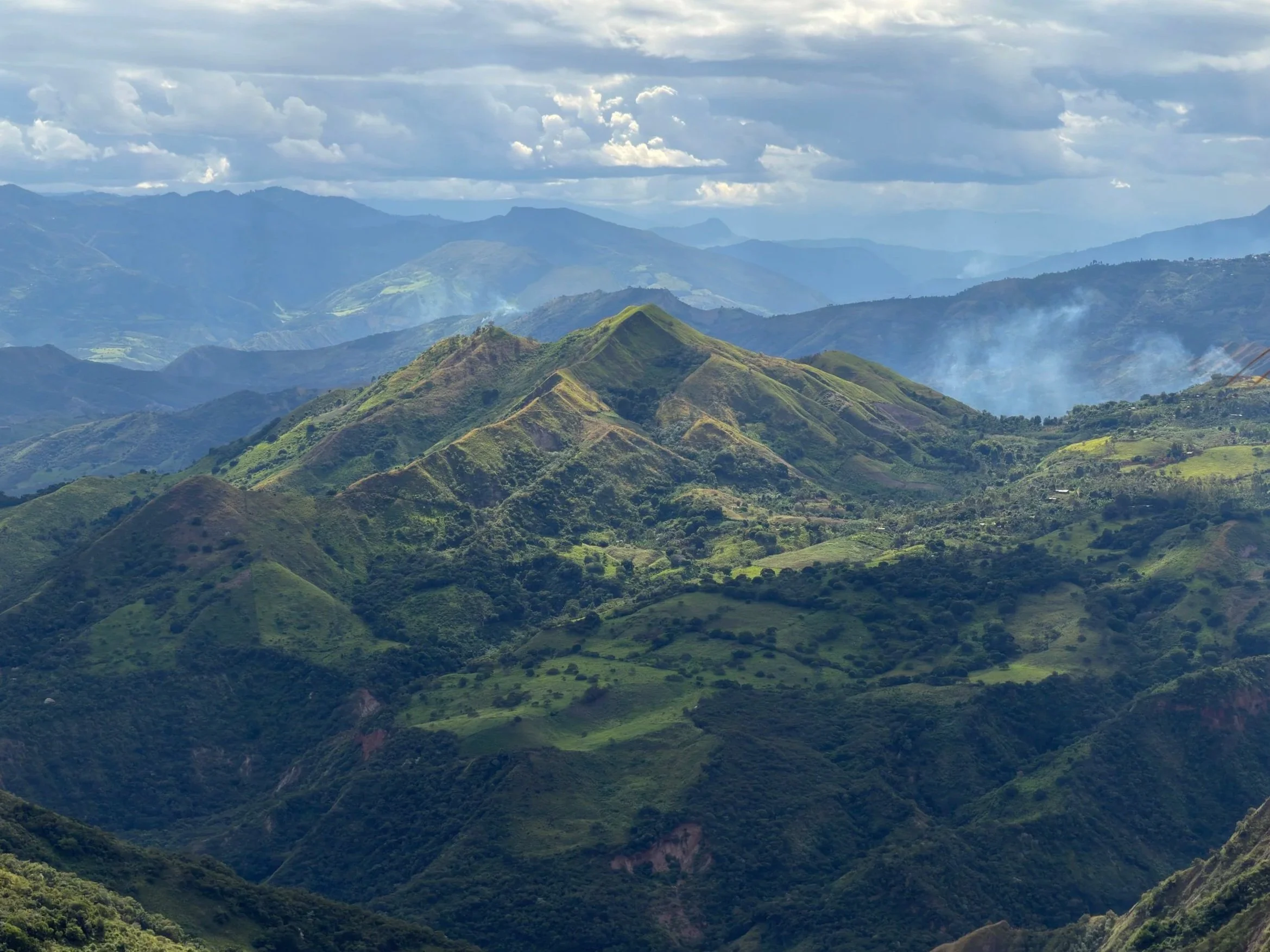 A view from the road up to Santa Rosa