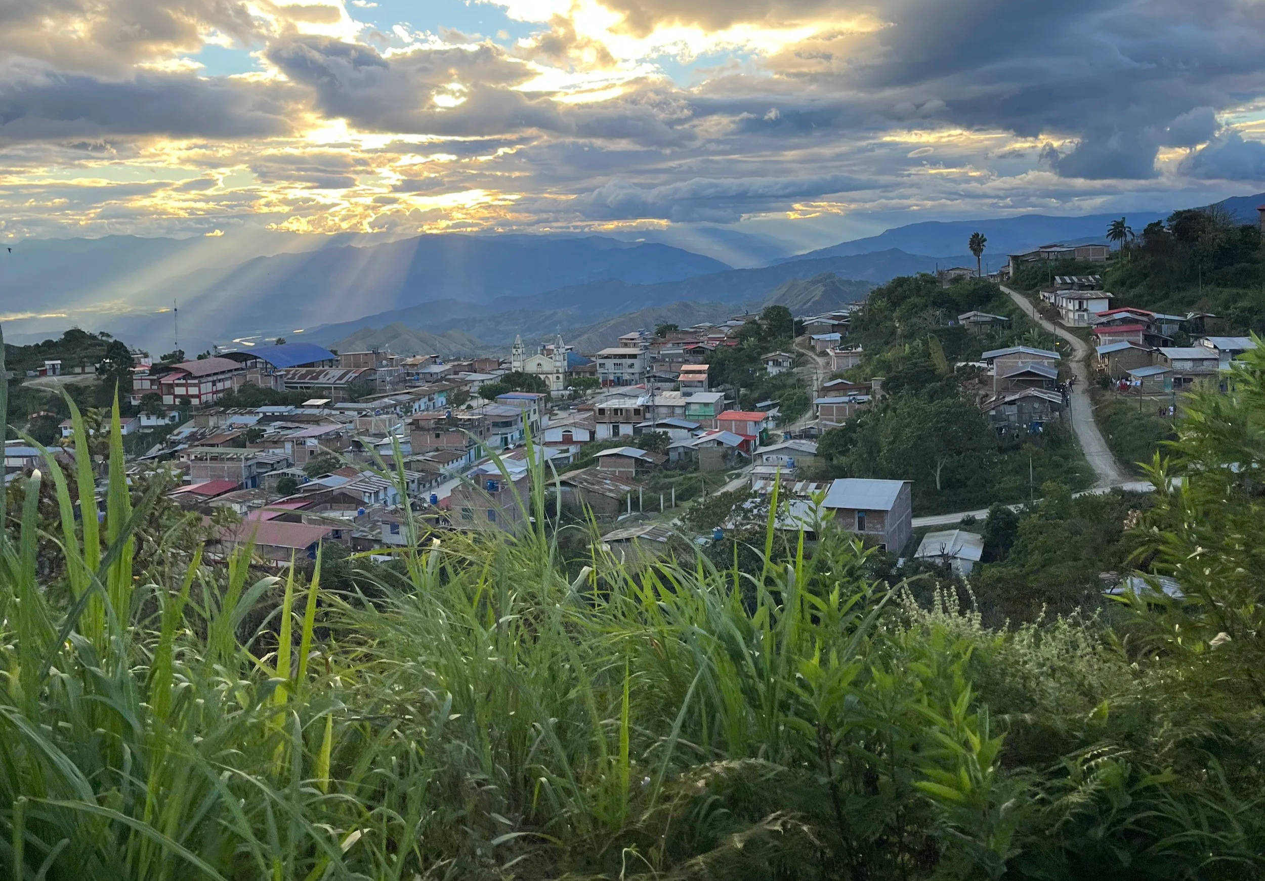 The communities of Santa Rosa are clustered in the mountains high above Jaén