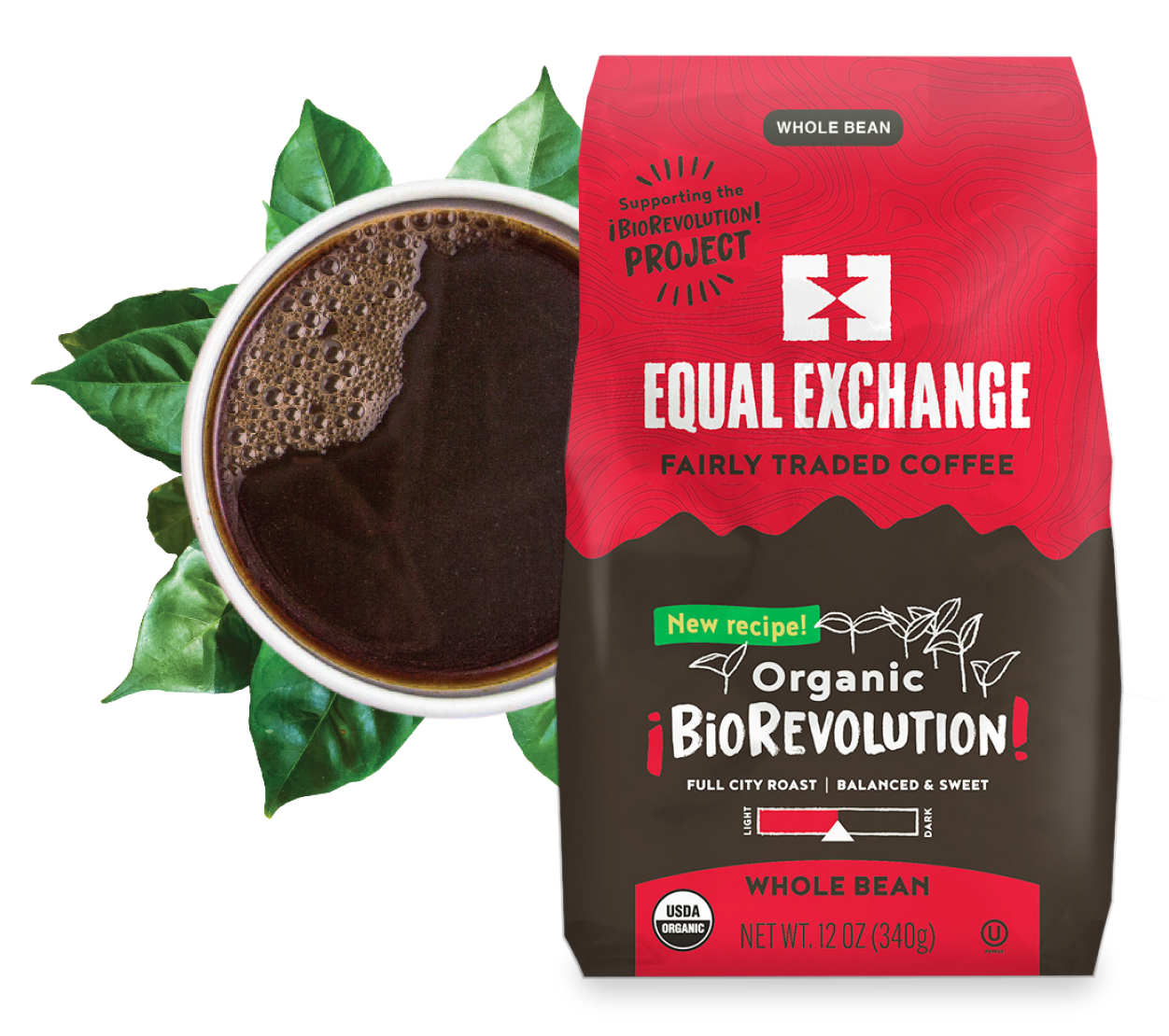 50¢ per pound sold of Organic BioRevolution coffee supports innovative agricultural projects.