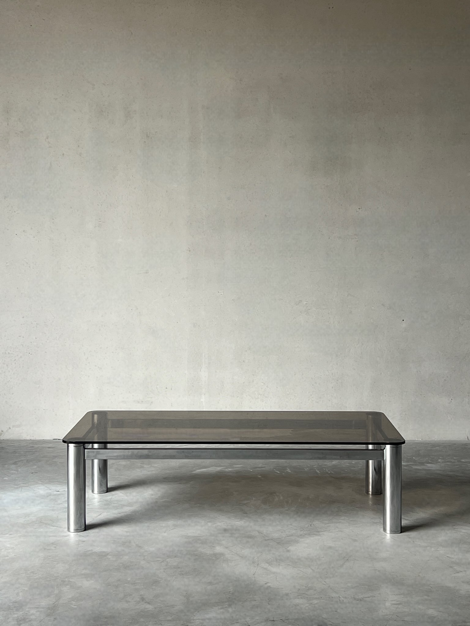 ITALIAN CHROME COFFEE TABLE