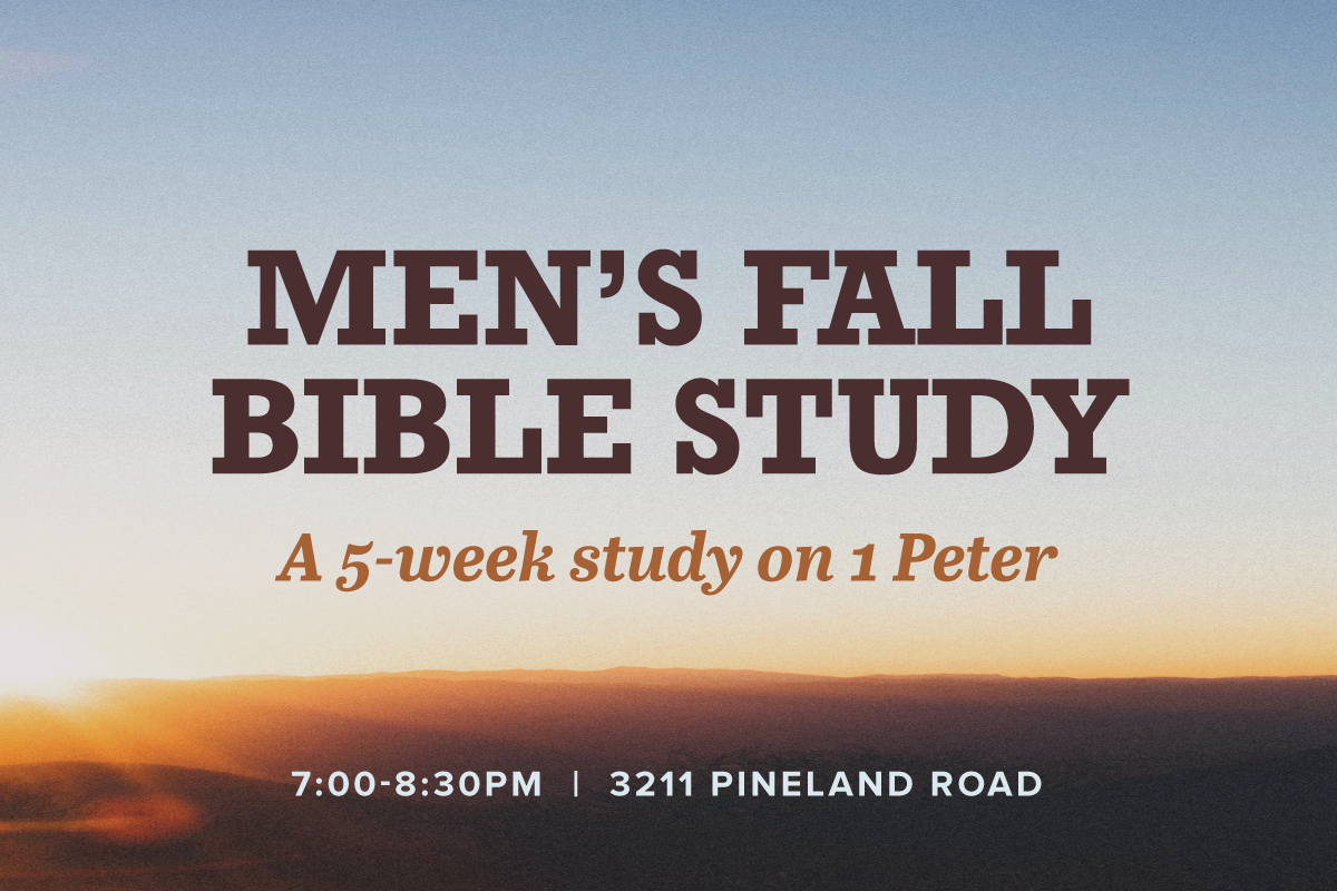 Men's Fall Bible Study - Week 1
