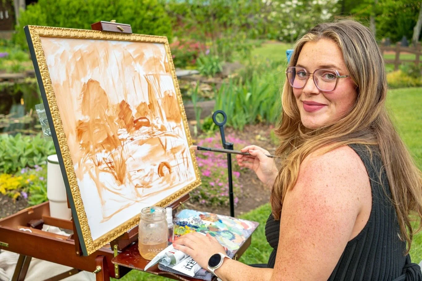 A beautiful garden wedding last year❤️