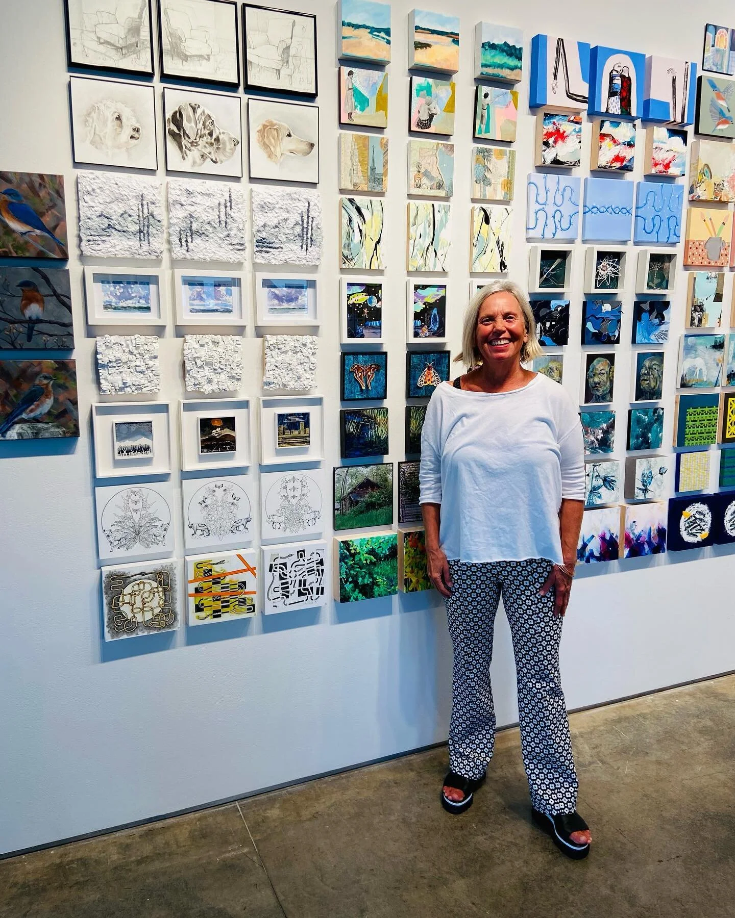 So excited to be part of this show! #tinyart #landscapepaintings #acrylicpainting #charlottesville #virginia