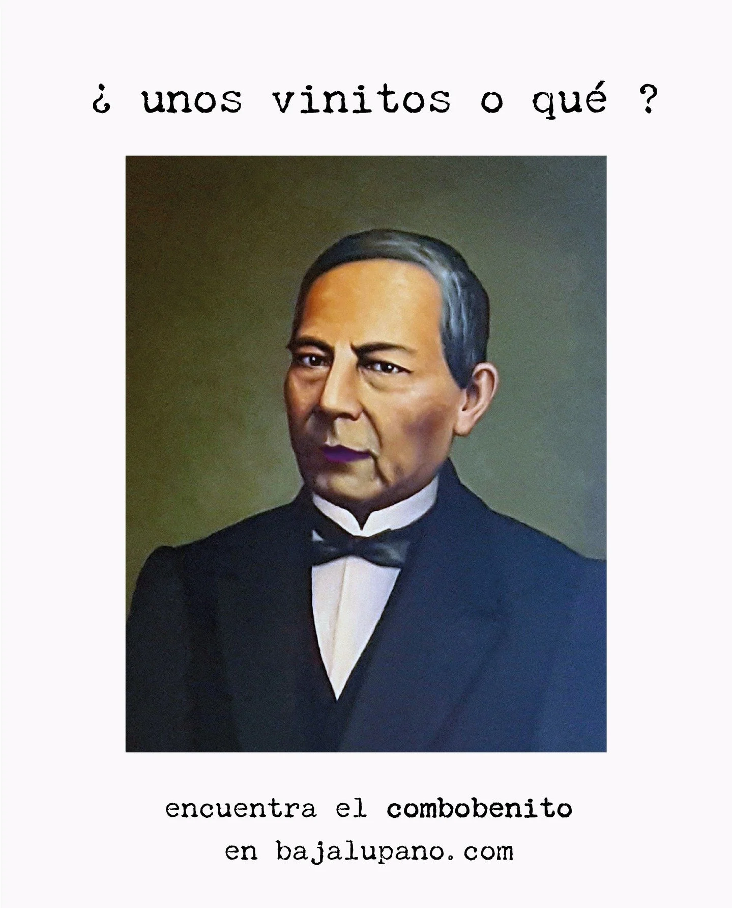 Festeja el Natalicio de Benito con nosotros, tenemos un combo especial para este puente. Encu&eacute;ntralo en nuestra p&aacute;gina web: bajalupano.com 

*tiempo limitado

🥳 ⛱ 🍷

"El respeto al gusto ajeno es la paz"

(mientras sea legal