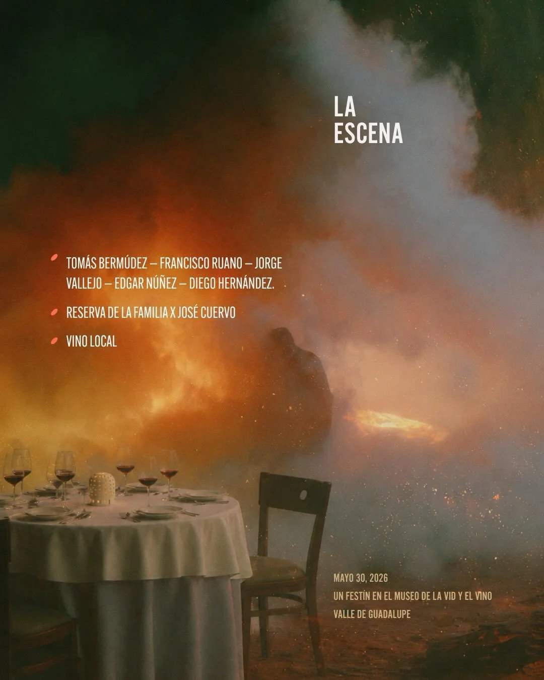 Bajalupano en La Escena &bull; estaremos festejando el aniversario de @dhrestaurant este 30 de Mayo en el Museo de la Vid y el Vino, Valle de Guadalupe.

Nuestra nueva a&ntilde;ada de espumoso, Bajalupano en Braille 2022 &amp; el Merlot 2020 { Gran O