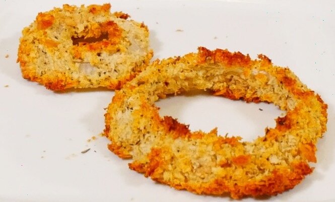 Air Fryer Onion Rings (Paleo, Whole30, Keto) - Wholesomelicious