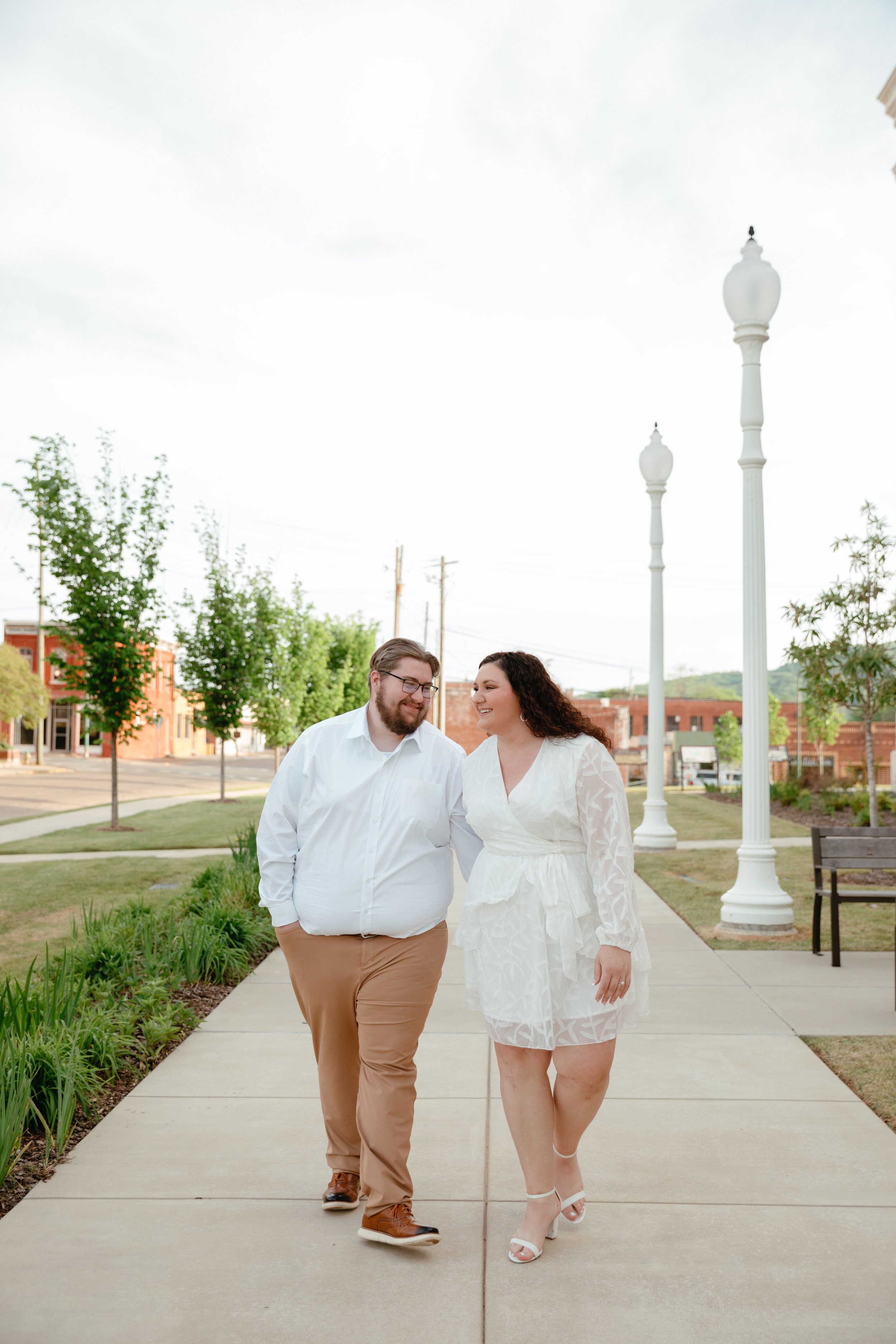 Downtown birmingham engagement session