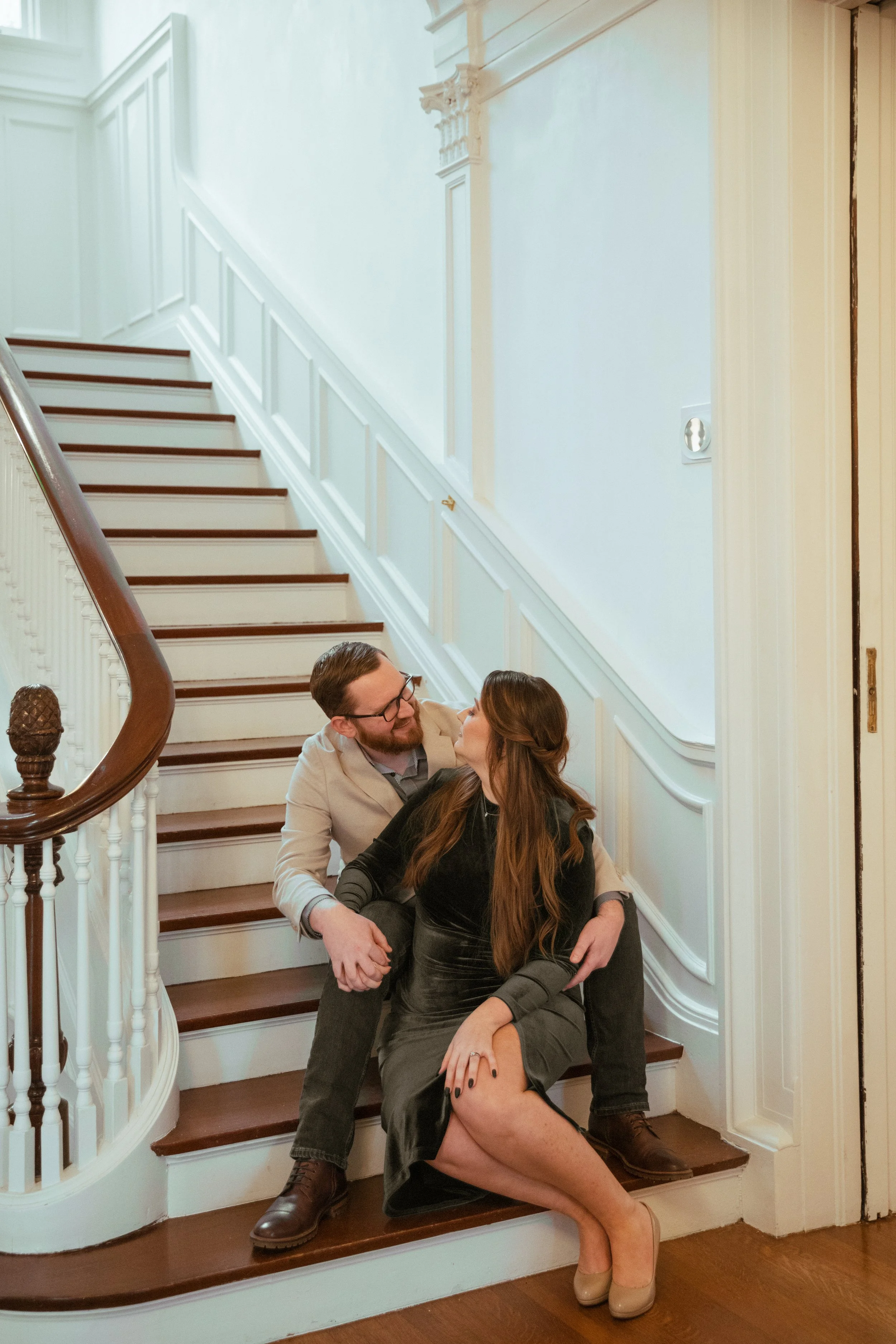 Formal engagement session at the 1616 House in Montgomery, Alabama