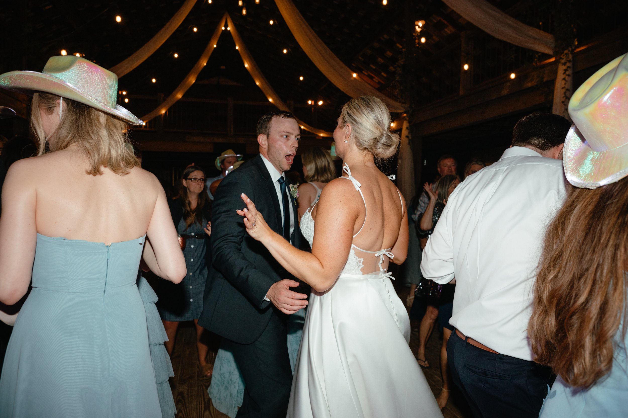Reception at the Barn at Bennett Flats, Heflin, Alabama