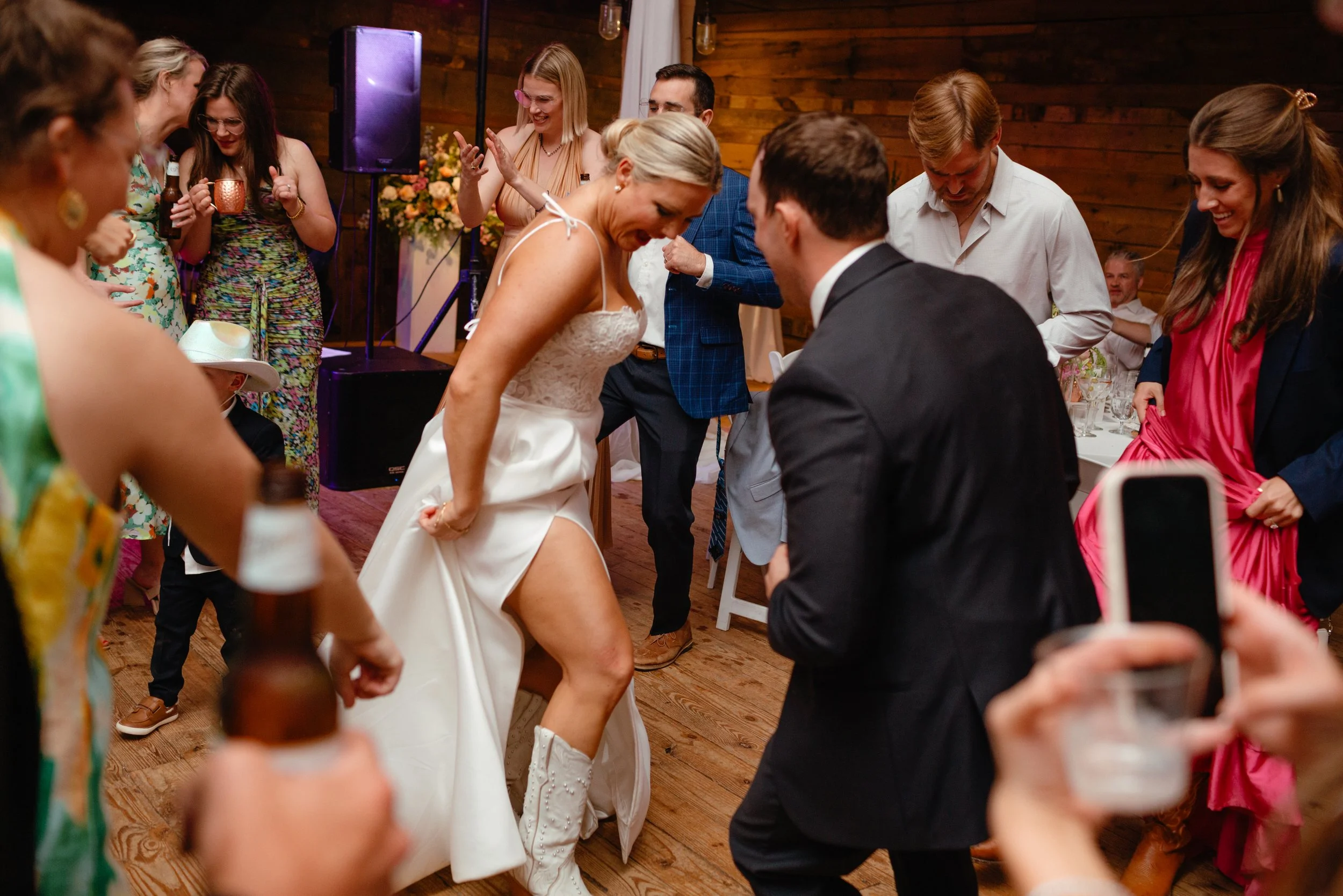 Reception at the Barn at Bennett Flats, Heflin, Alabama