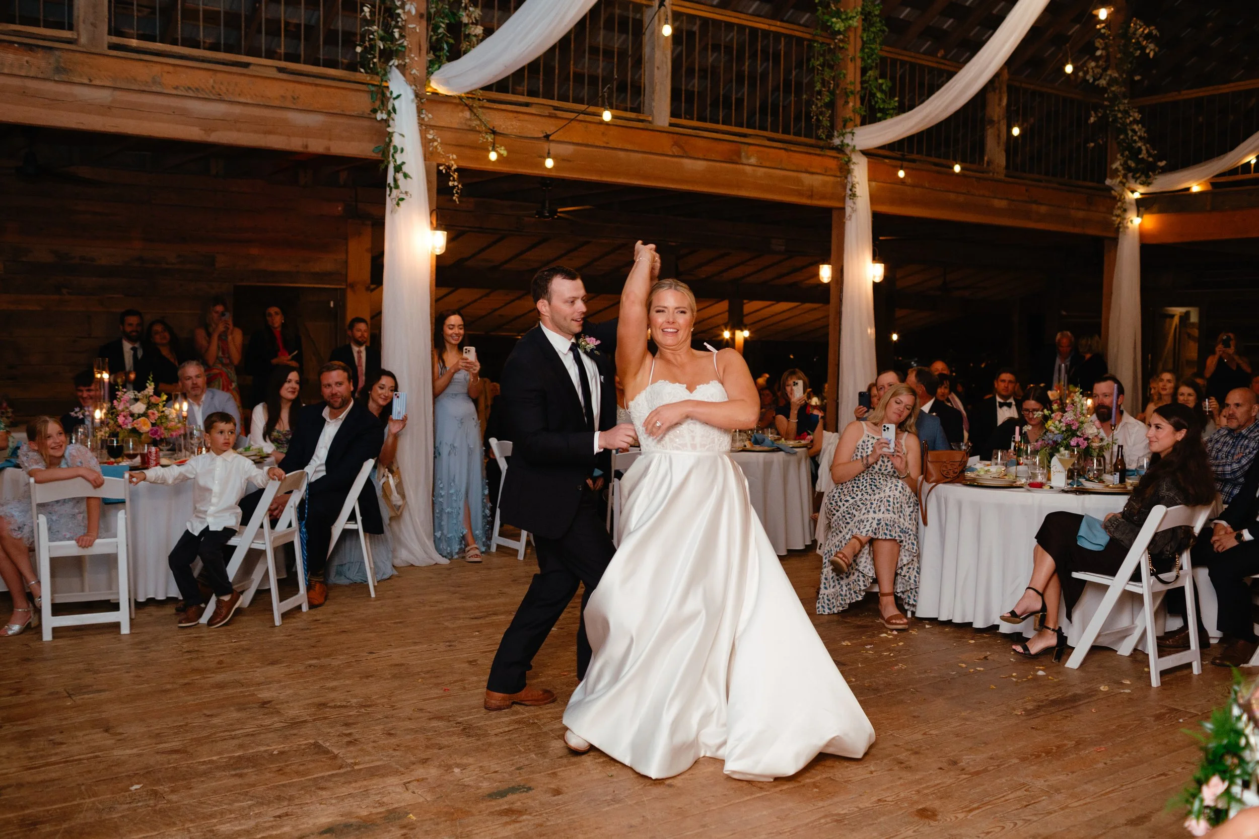 Reception at the Barn at Bennett Flats, Heflin, Alabama