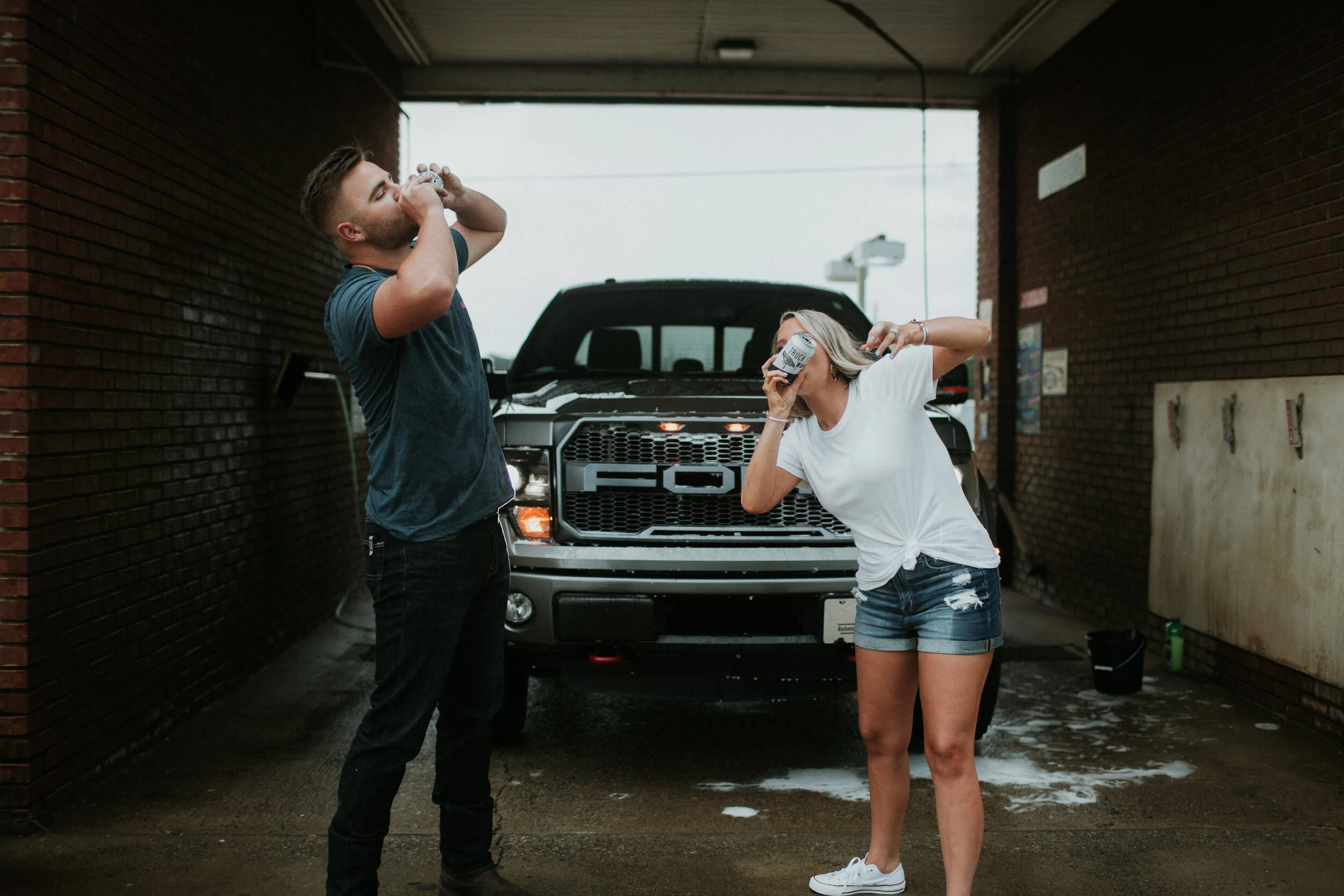 Couple Car Wash Session