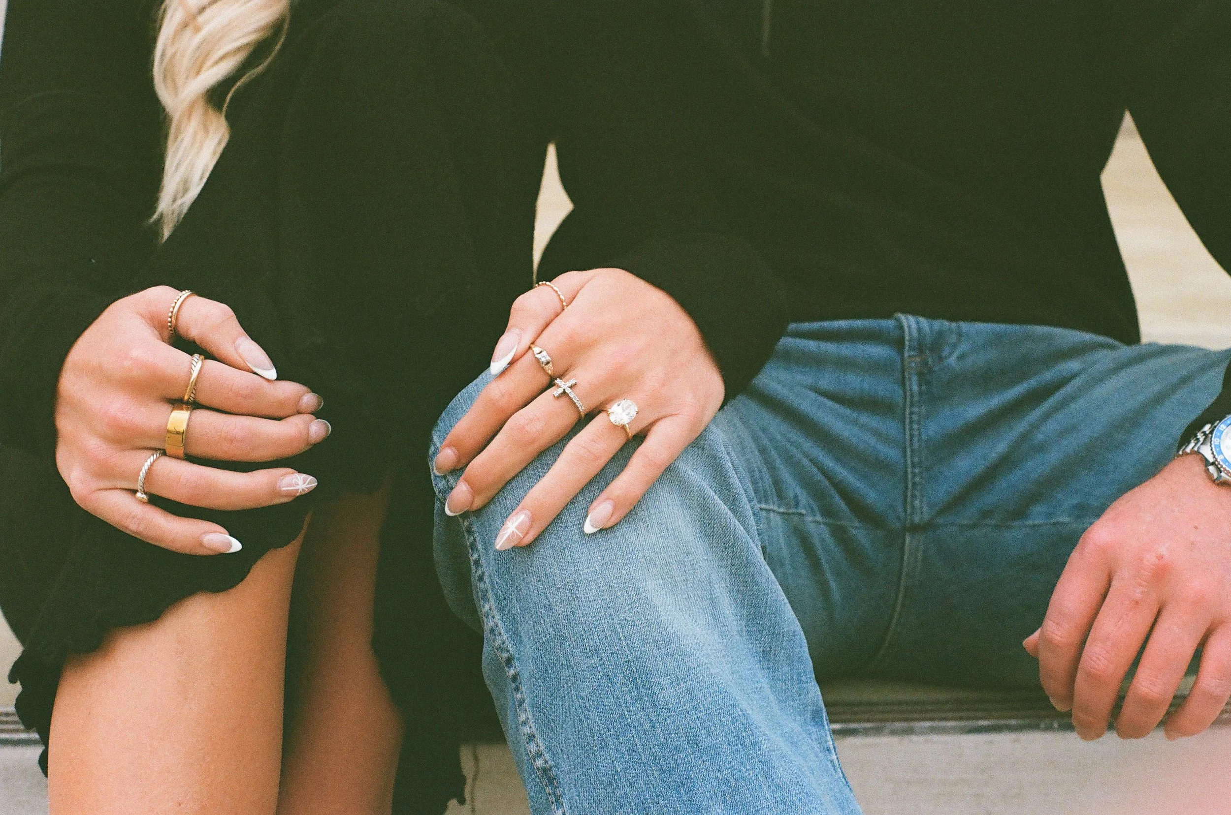 Downtown city of Anniston Alabama engagement session.