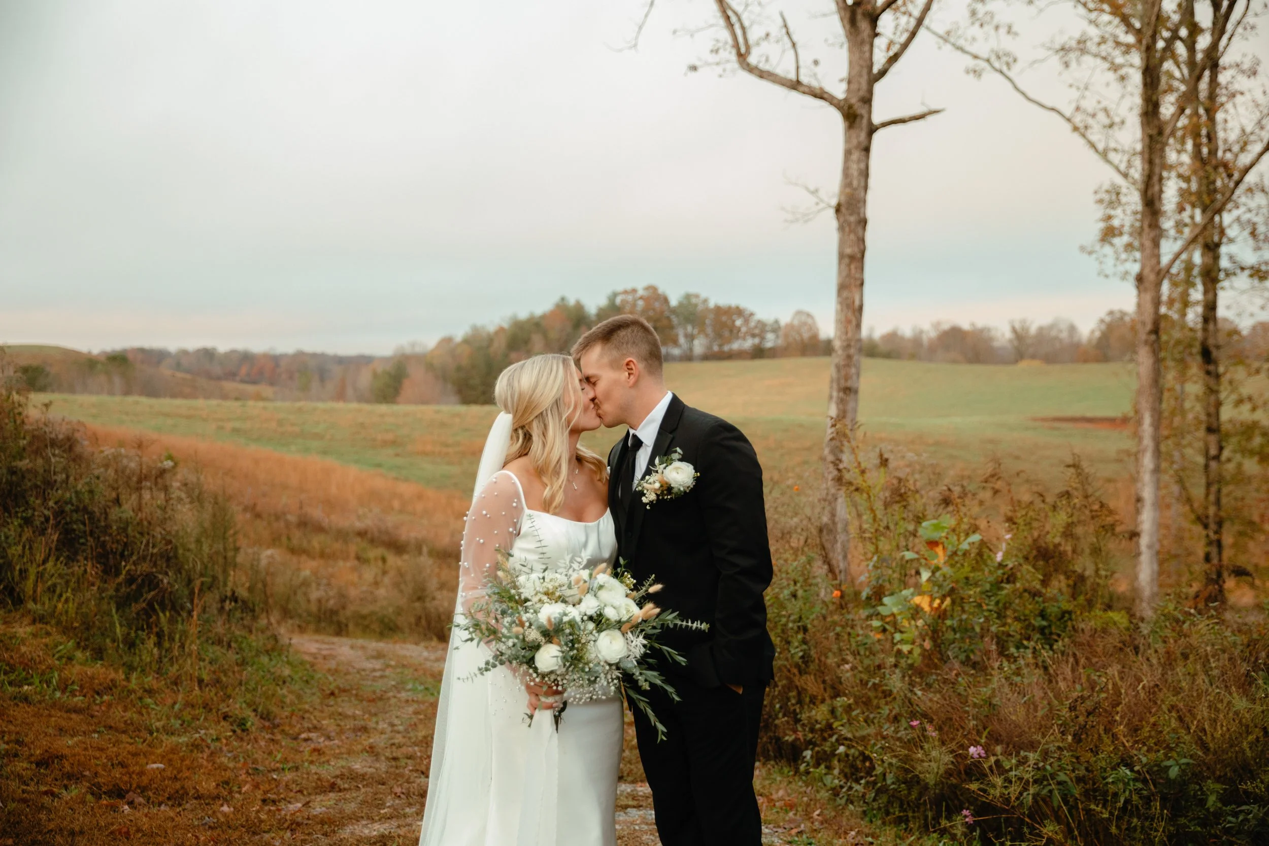 Bride and Groom portraits in Georgia mountain venue elopement, Dahlonega
