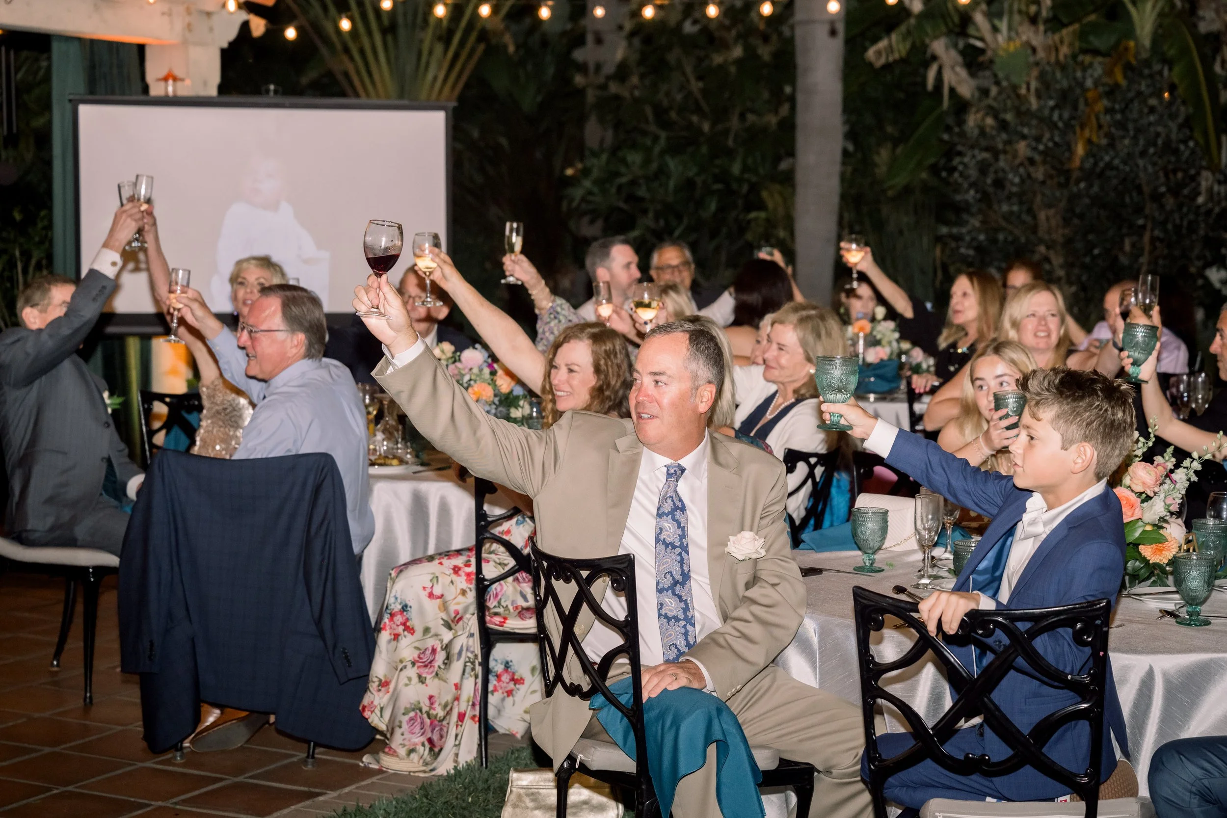 large wedding guest toast