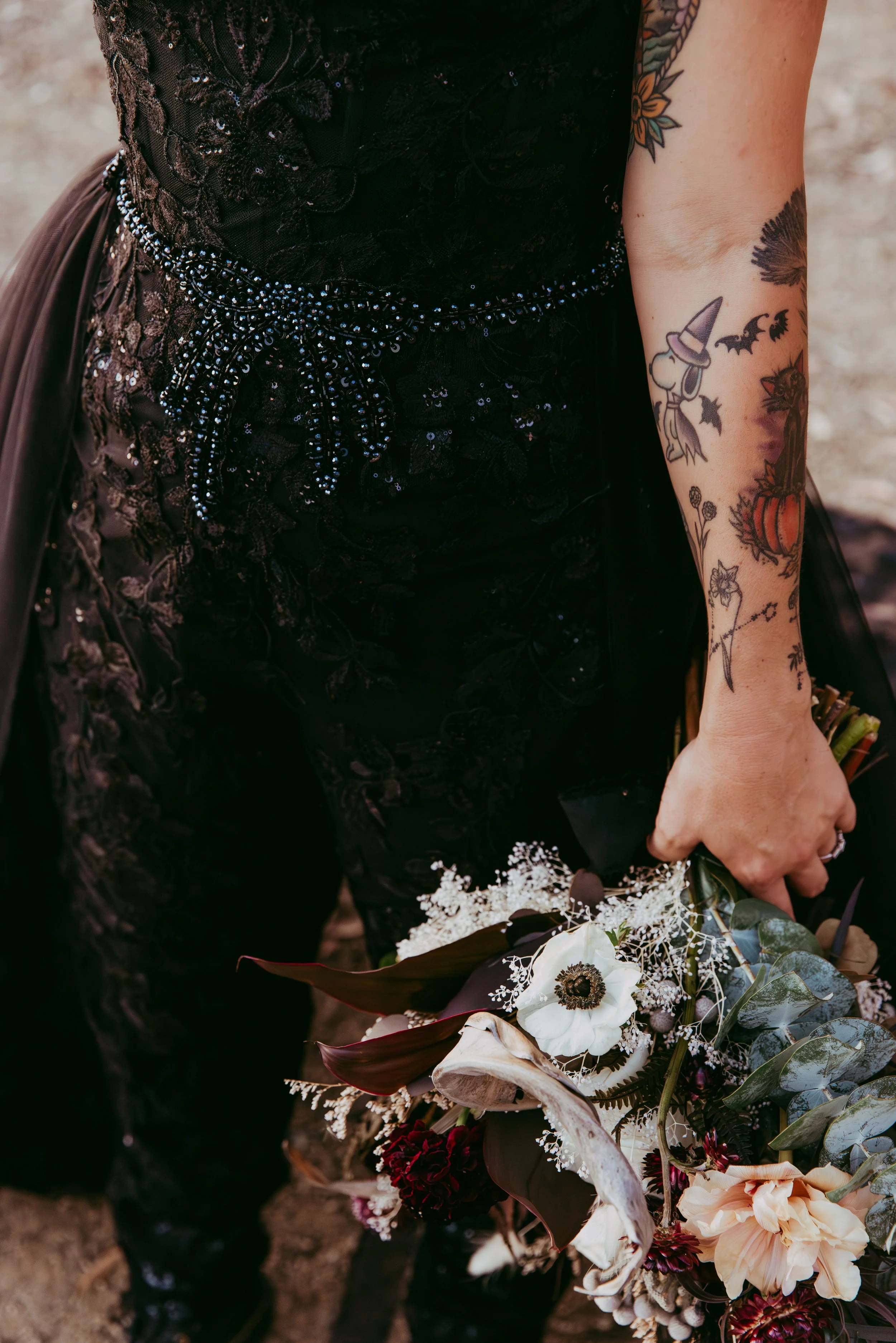 Styled shoot by a Utah alternative wedding planner with a Scar villain theme