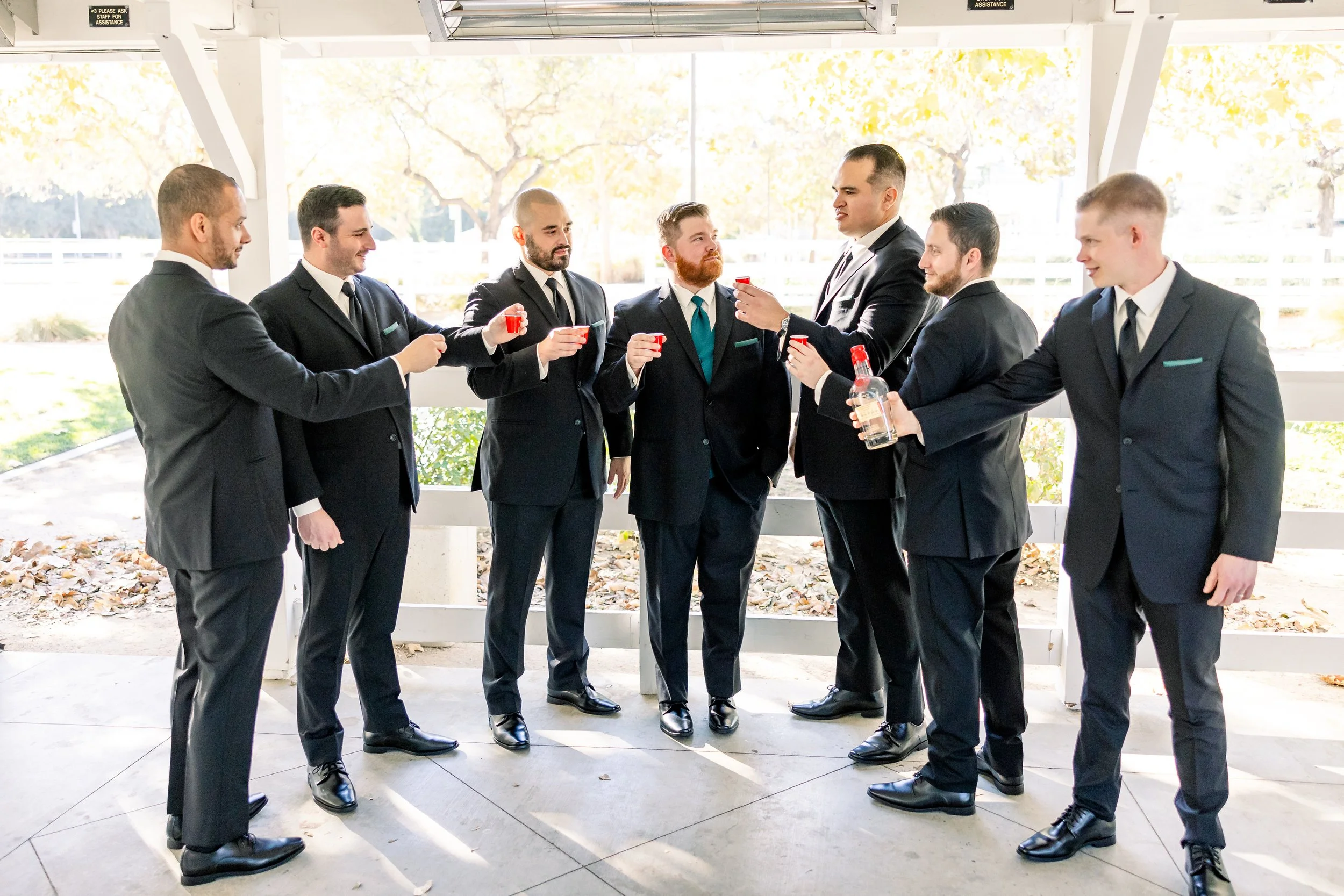 Traditional groom attire for fall Utah wedding